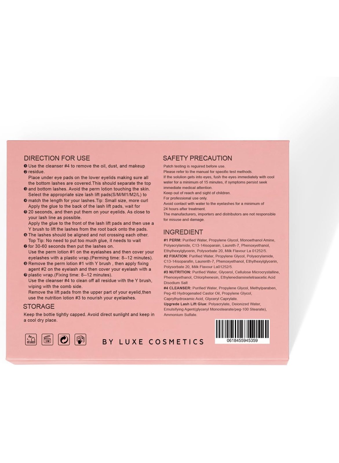 Kit de levantamiento de pestañas