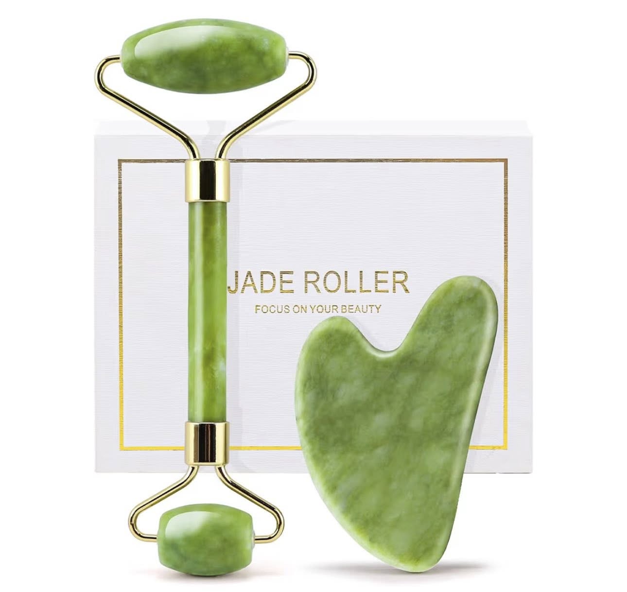 Rodillo y Gua Sha de Jade