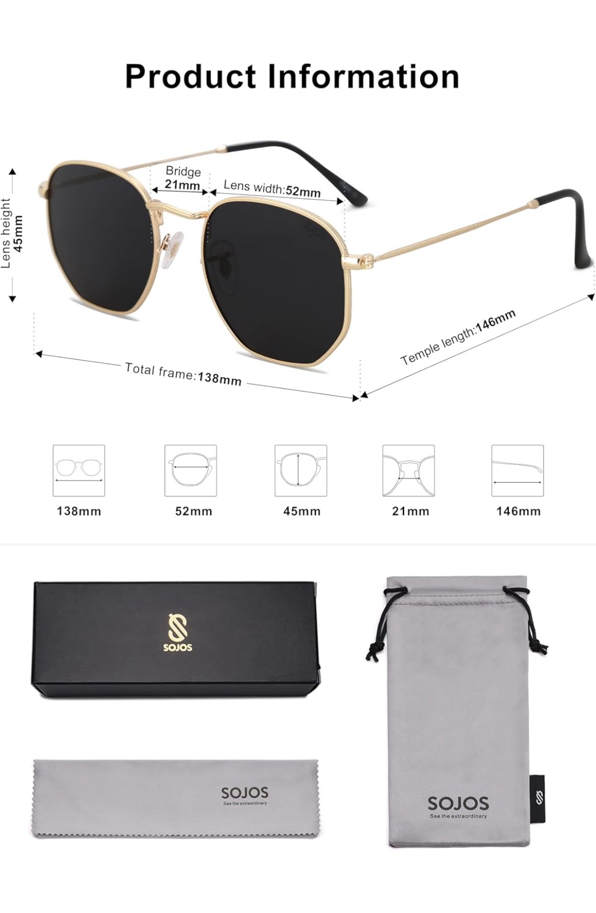 SOJOS lentes polarizados