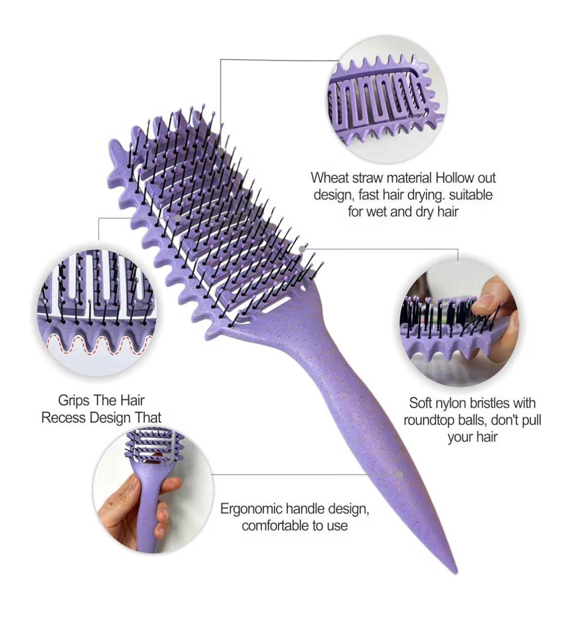 Cepillo definidor de rizos