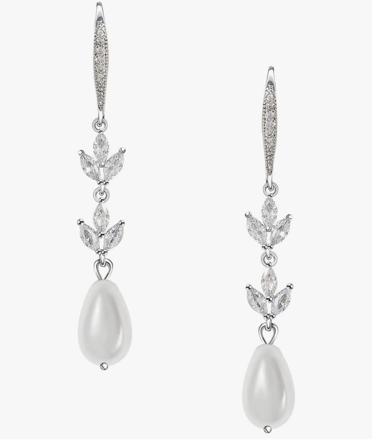 Aretes de Perla y Circonia