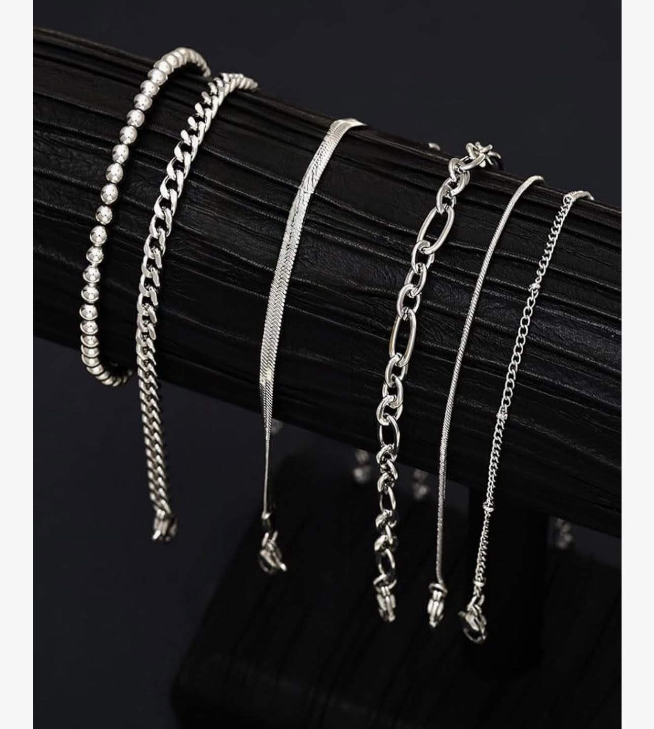 Set de pulseras de acero