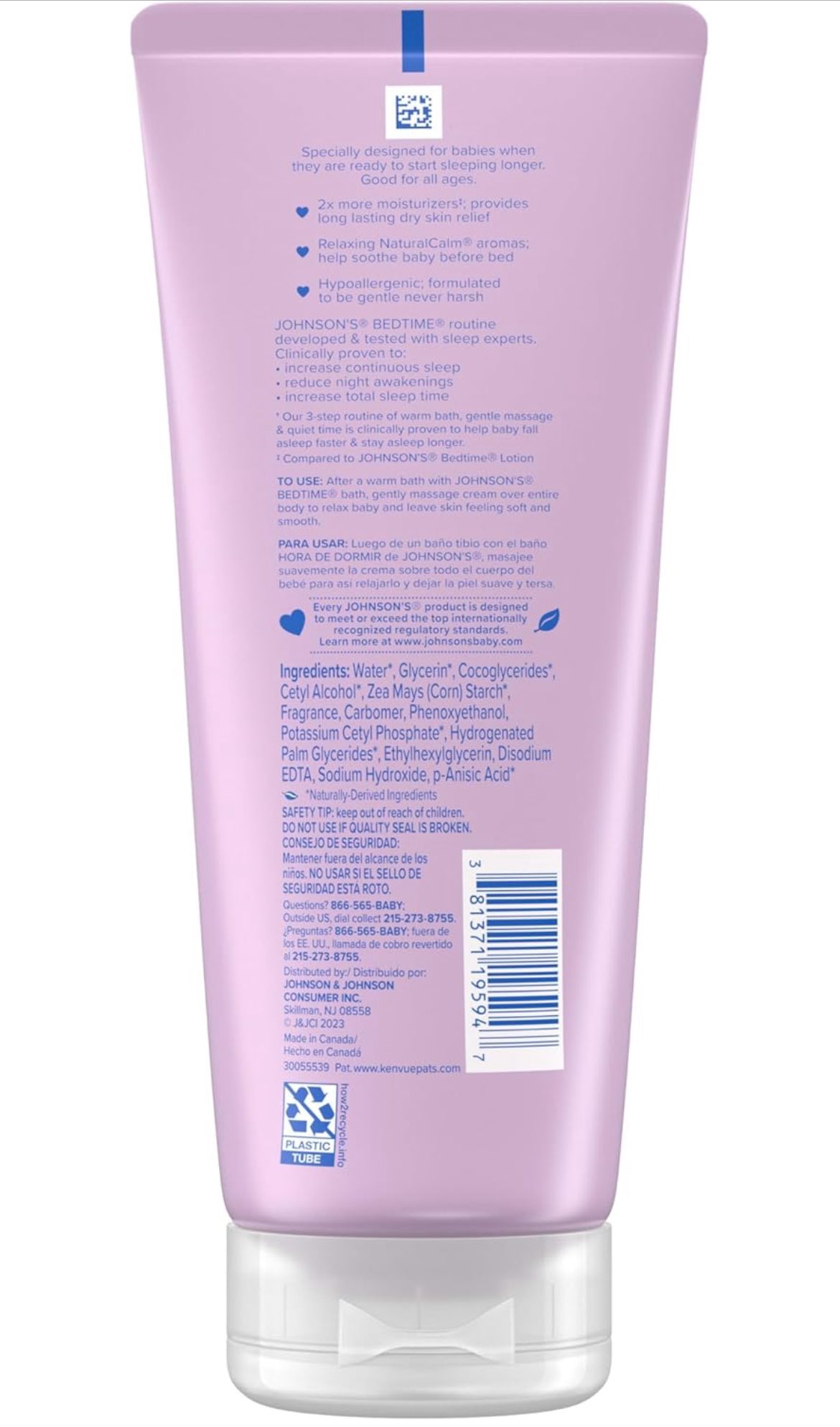 Johnson's Baby Crema hidratante