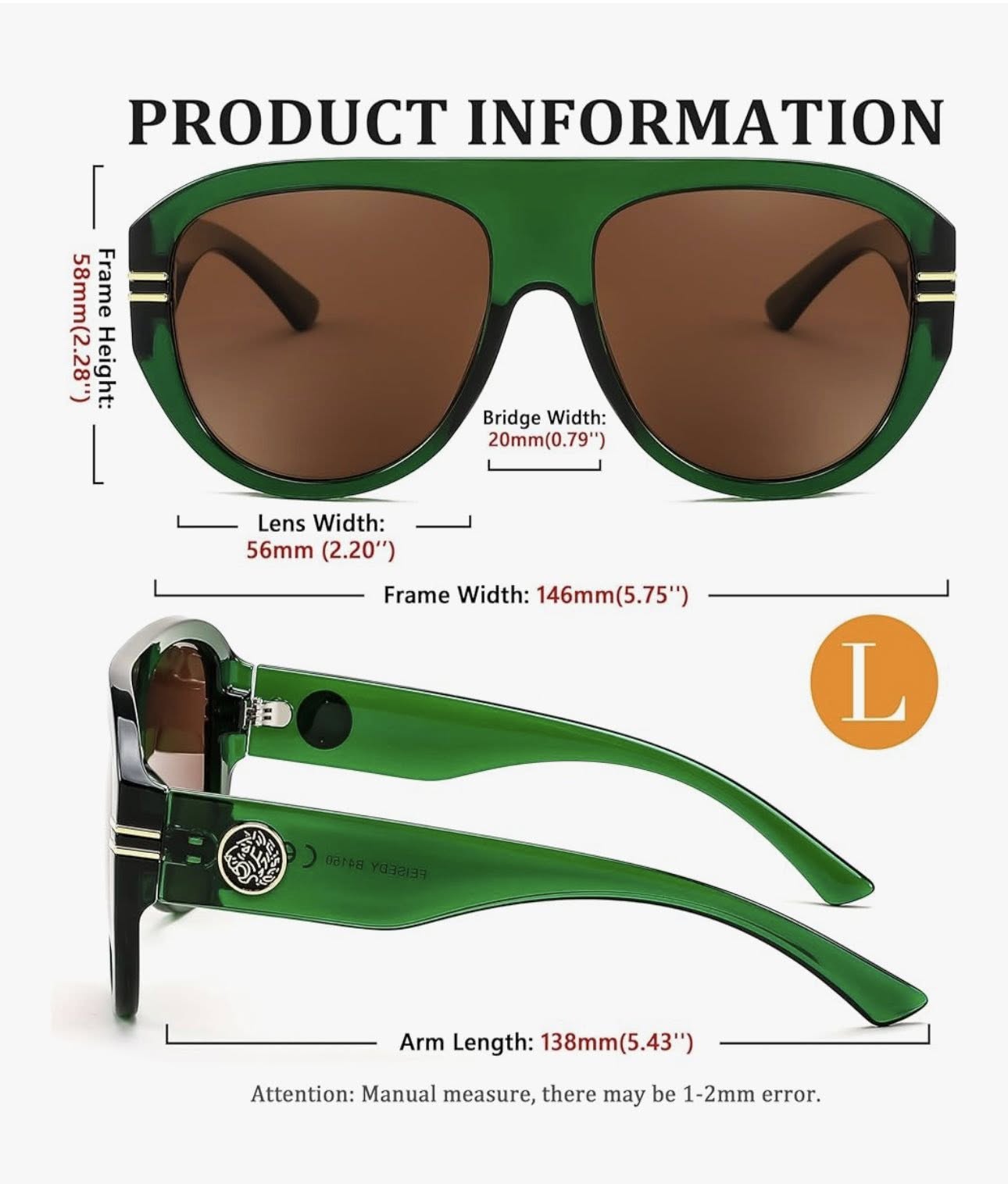 Lentes de sol Feisedy