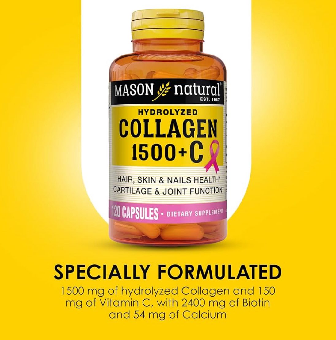 Colágeno con vitamina C y calcio
