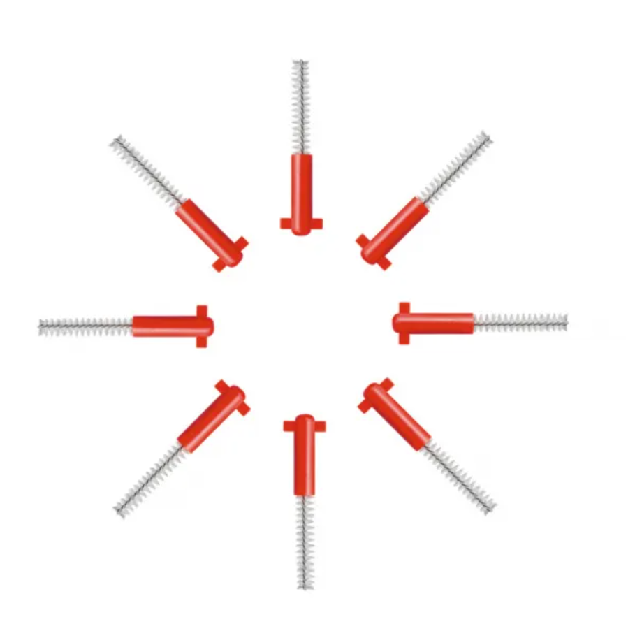 Recharge de brossettes Prime Rouge