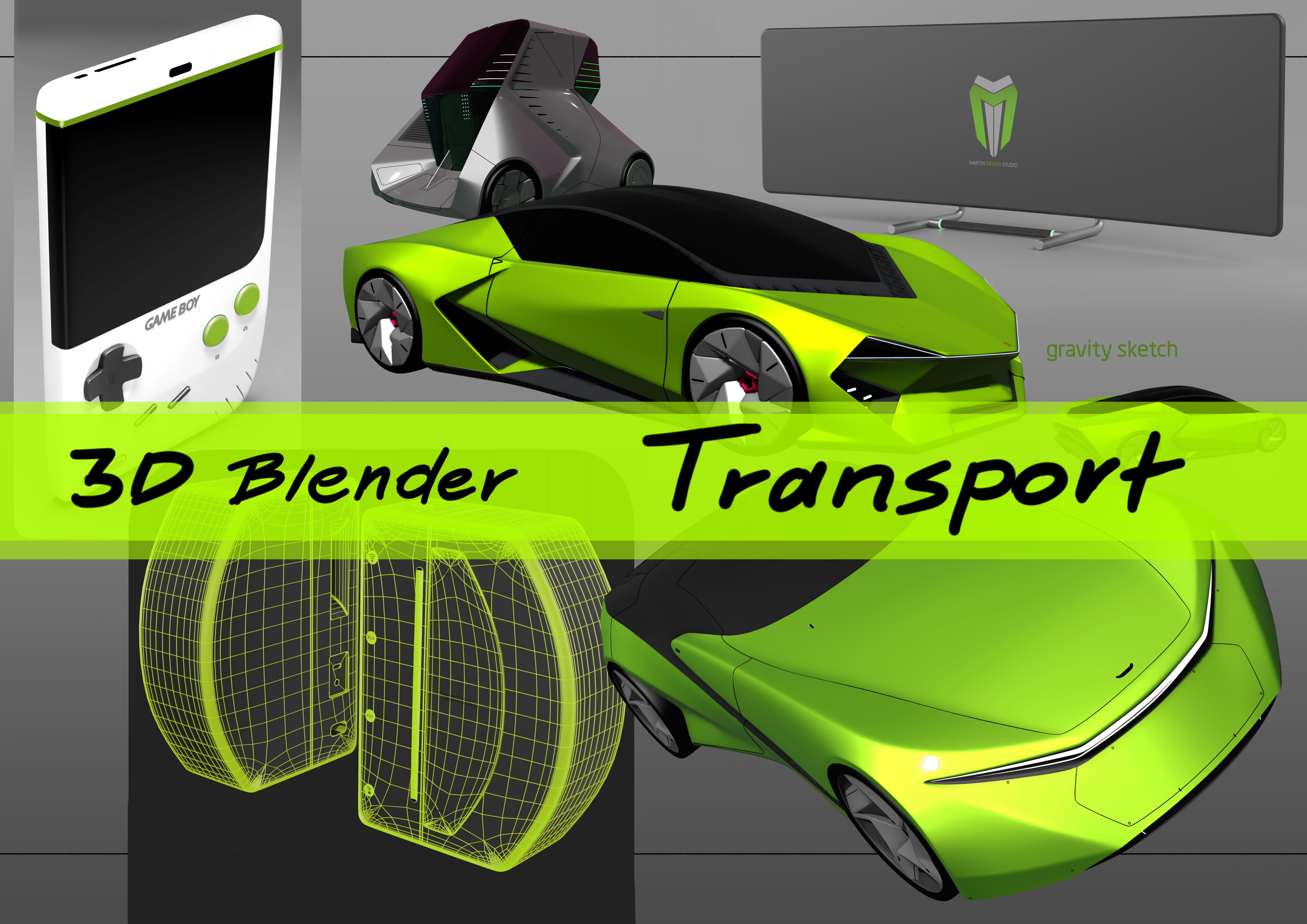3D Blender Transporte