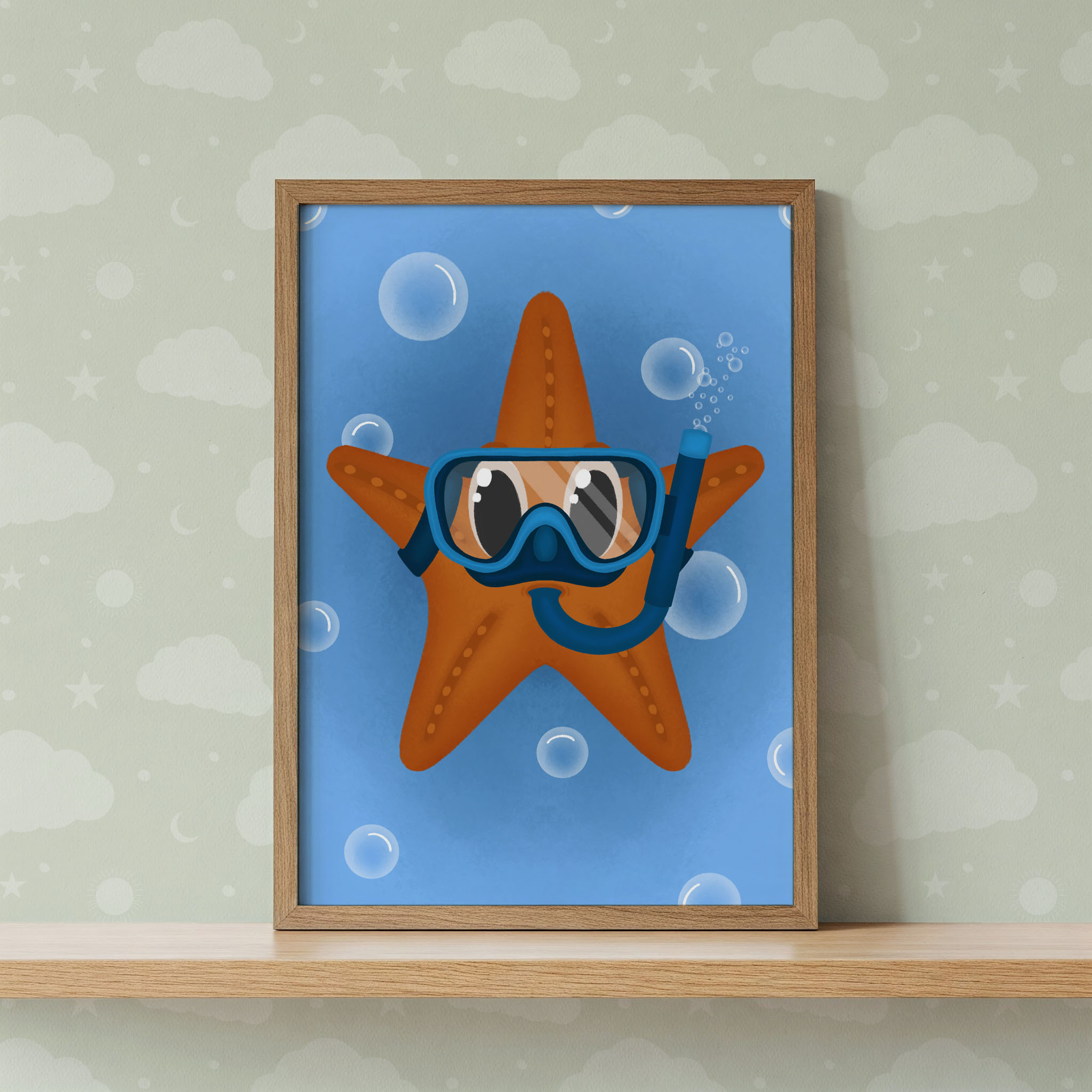 Starfish Nursery Wall Art