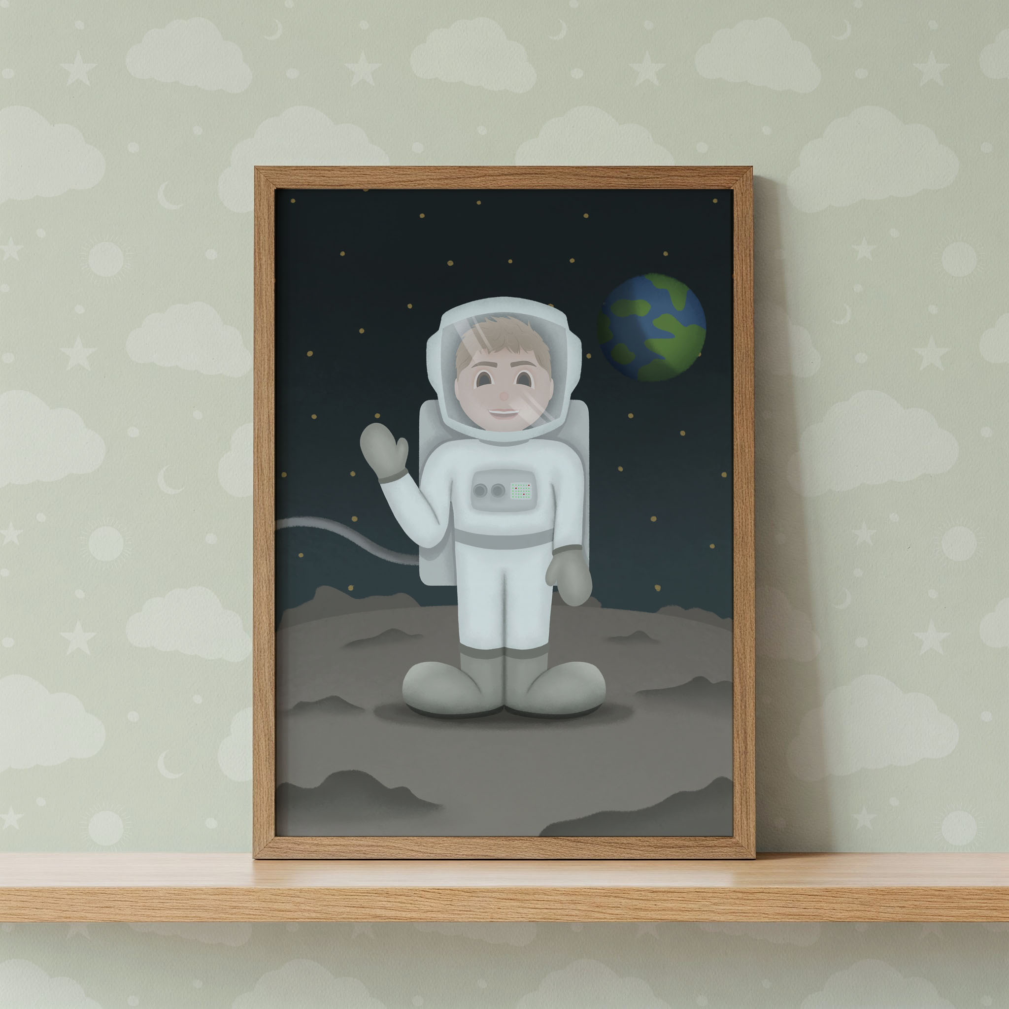Astronaut Nursery Wall Art