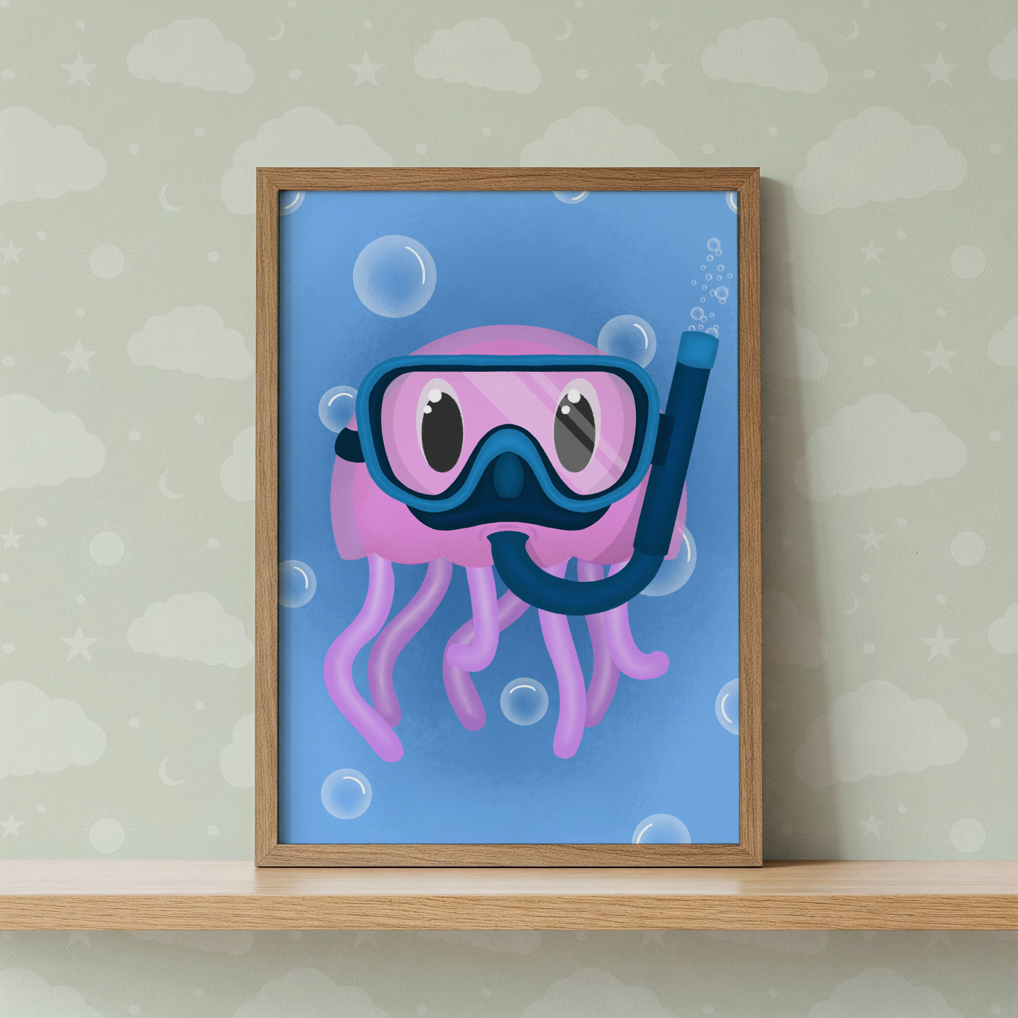 Jellyfish Nursery Wall Art