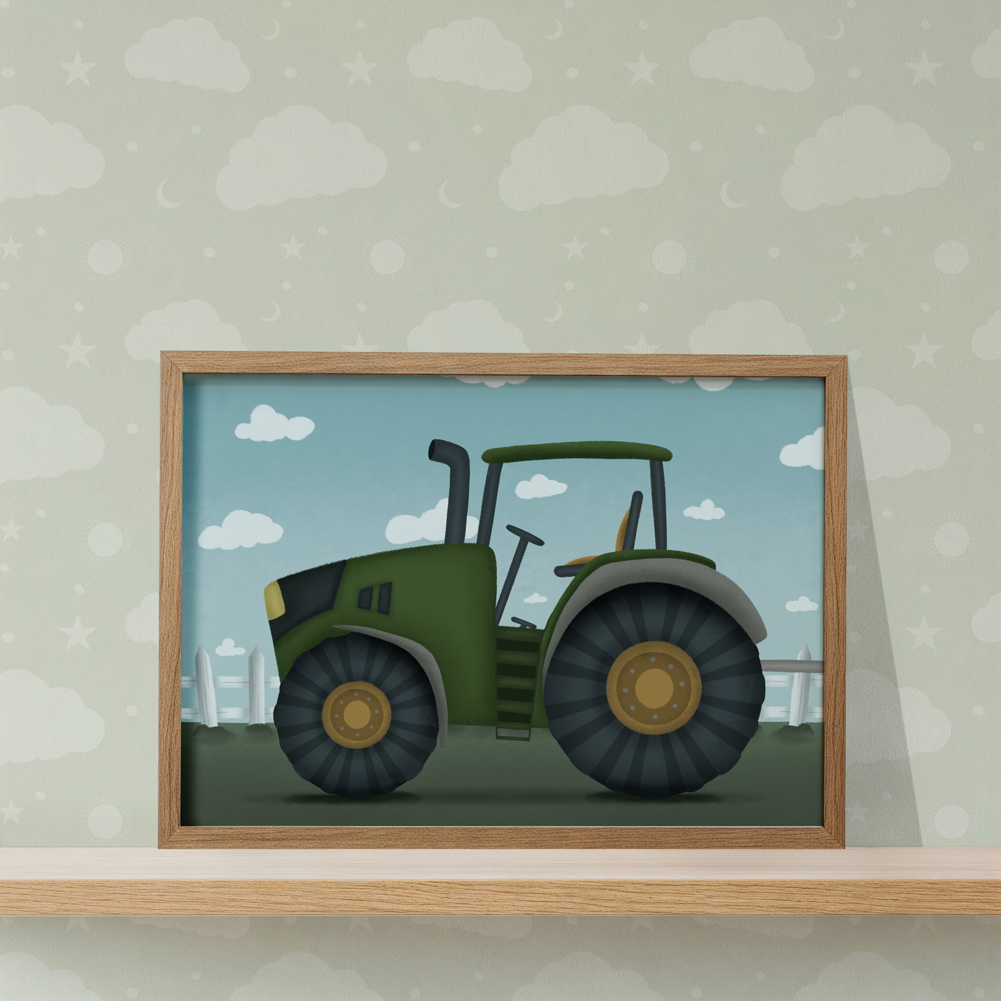 Tractor Nursery Wall Art