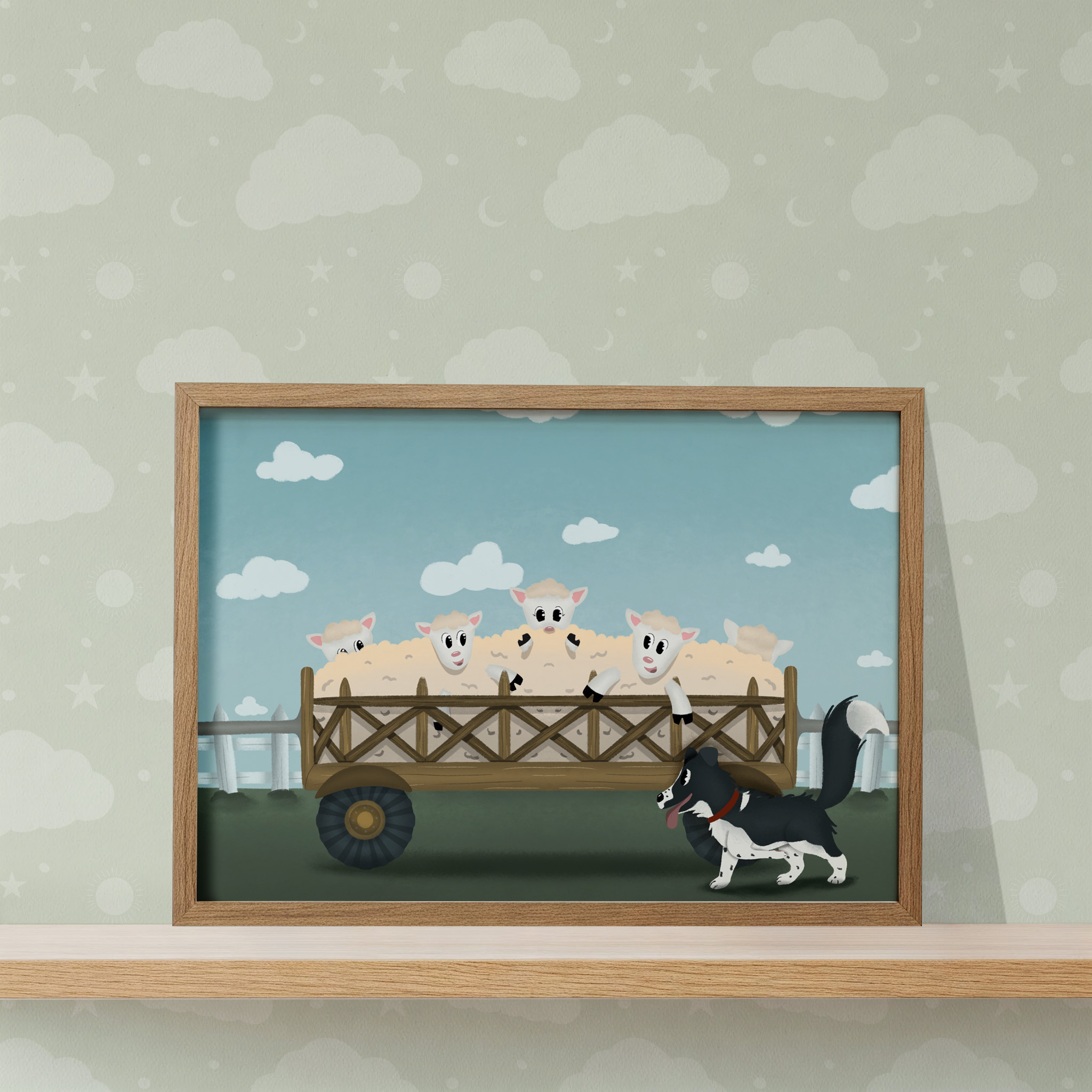 Sheep Nursery Wall Art