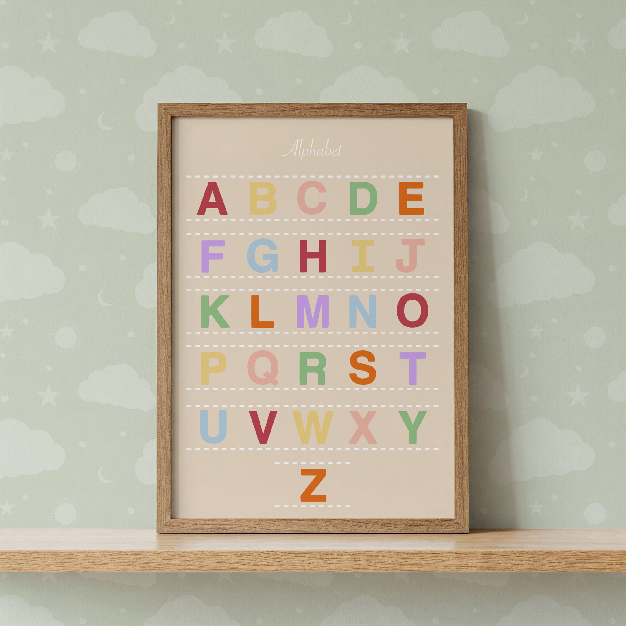 Colourful Alphabet Wall Art