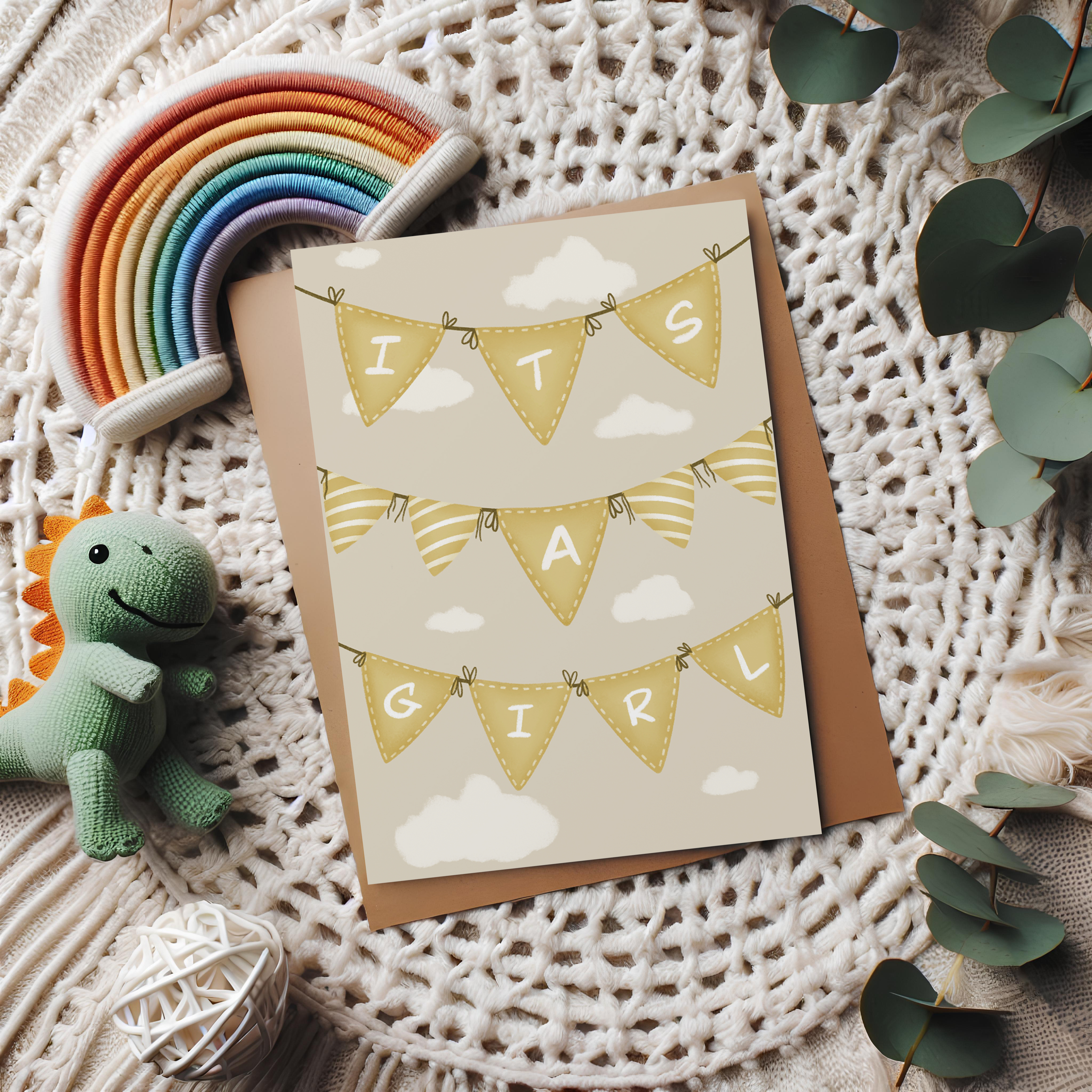 It's a Girl Greeting Card