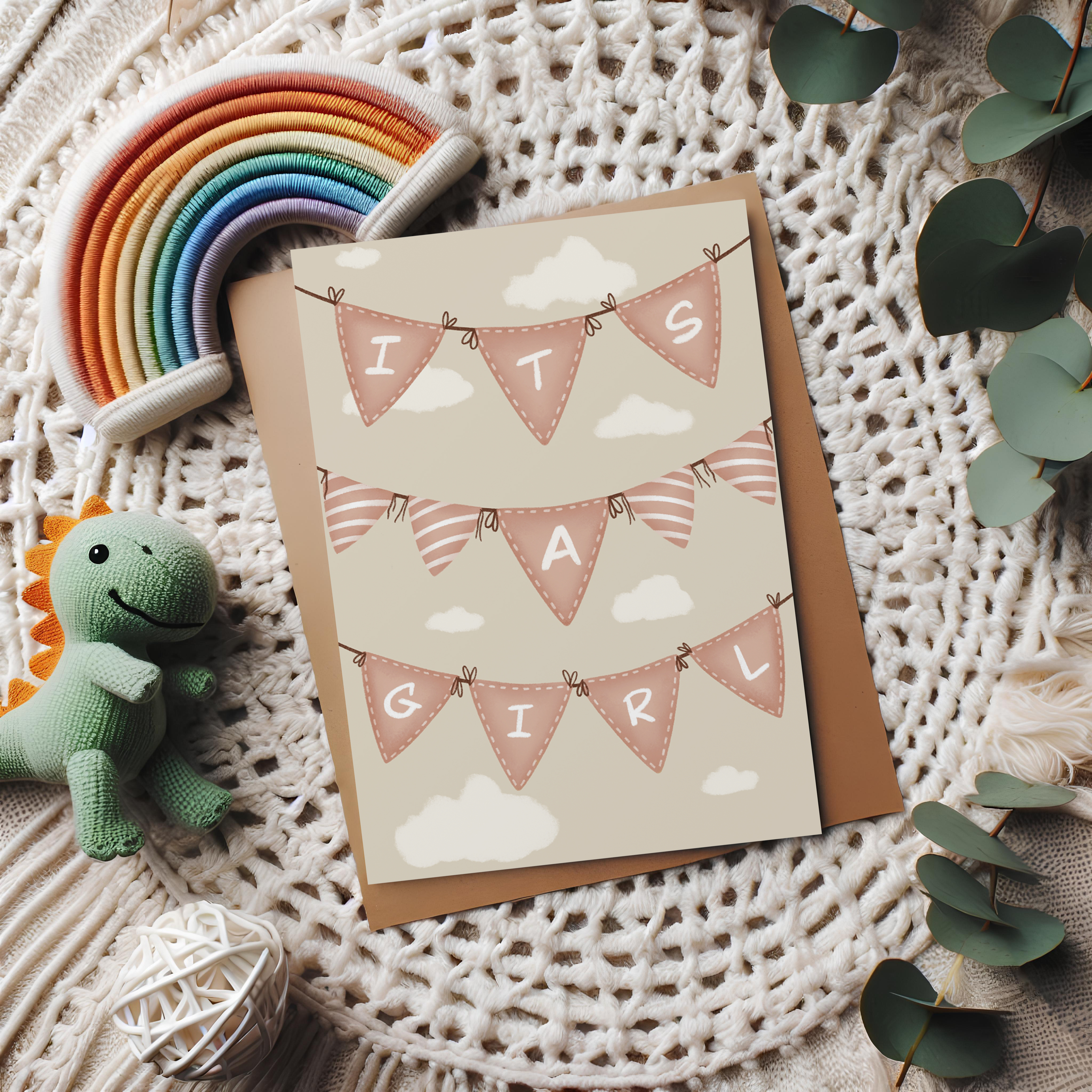 It's a Girl Greeting Card