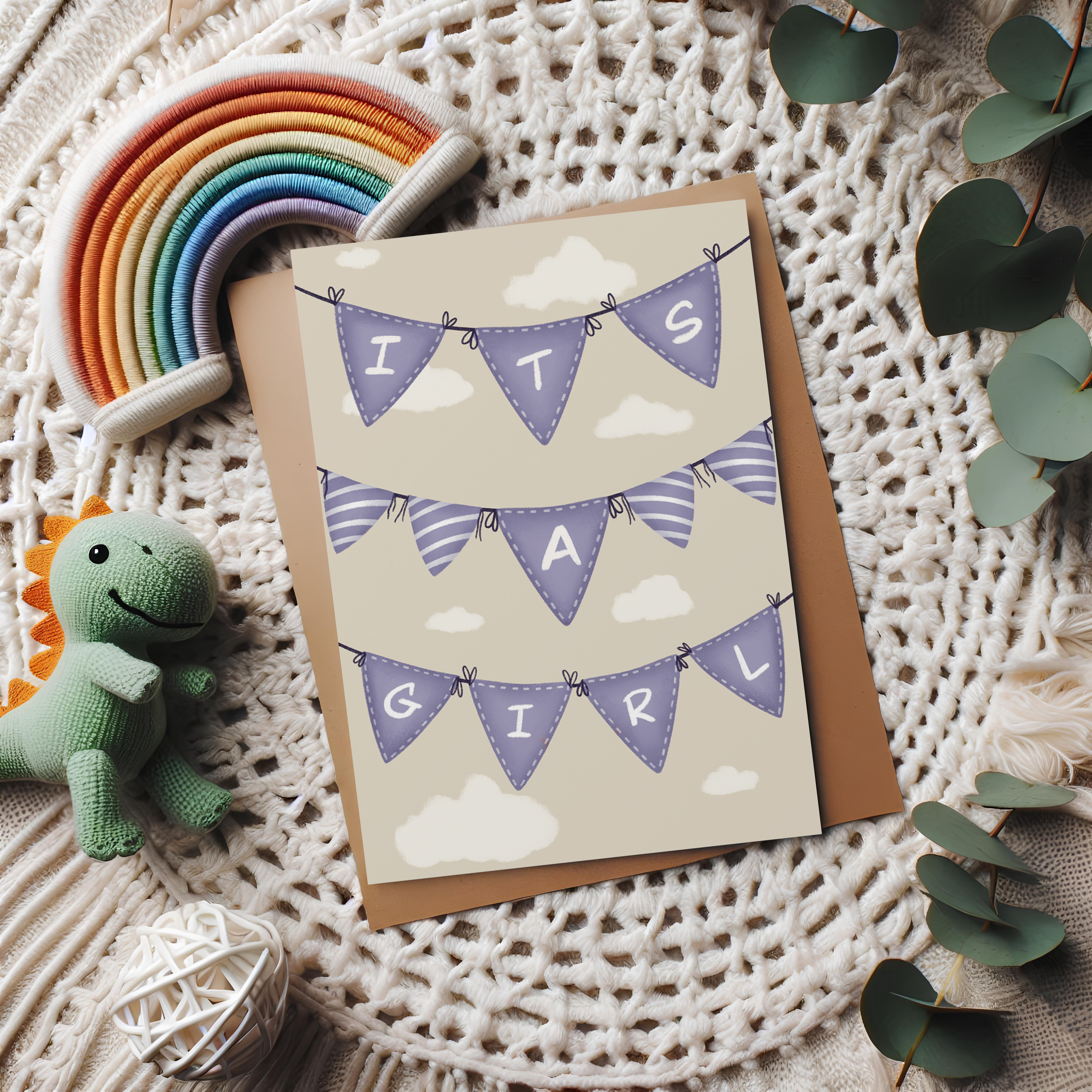 It's a Girl Greeting Card