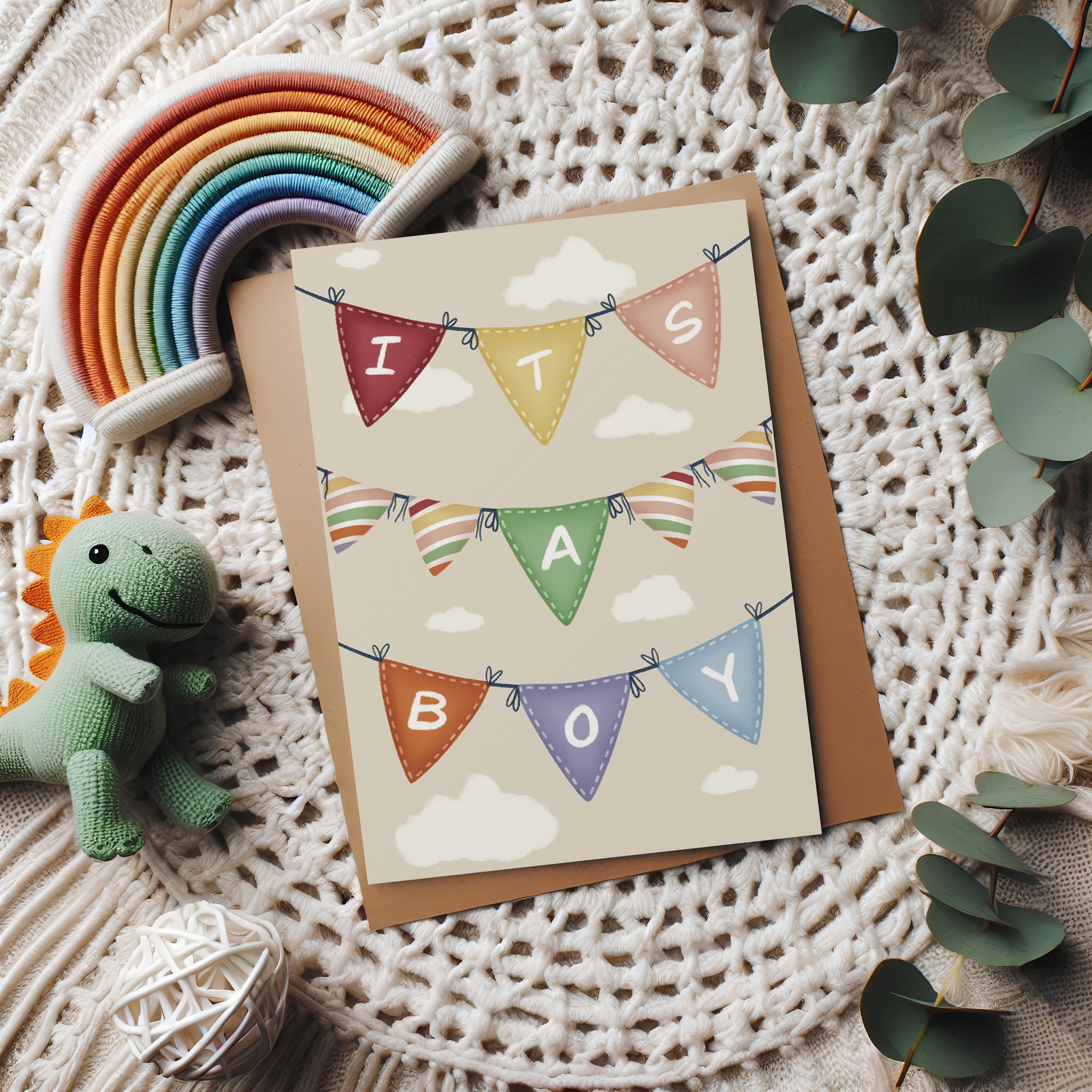 It's a Boy Announcement Card