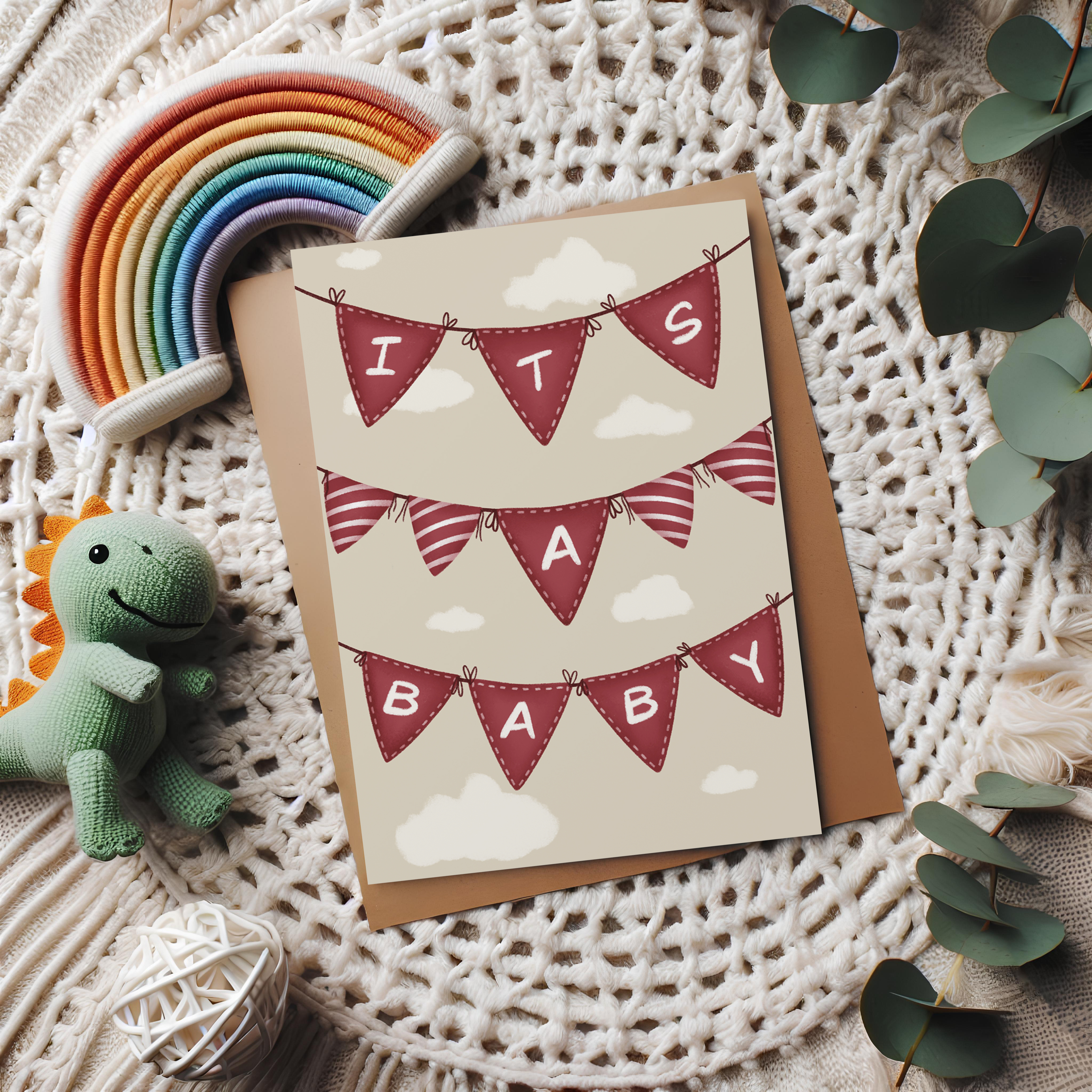 It's a Baby Announcement Card