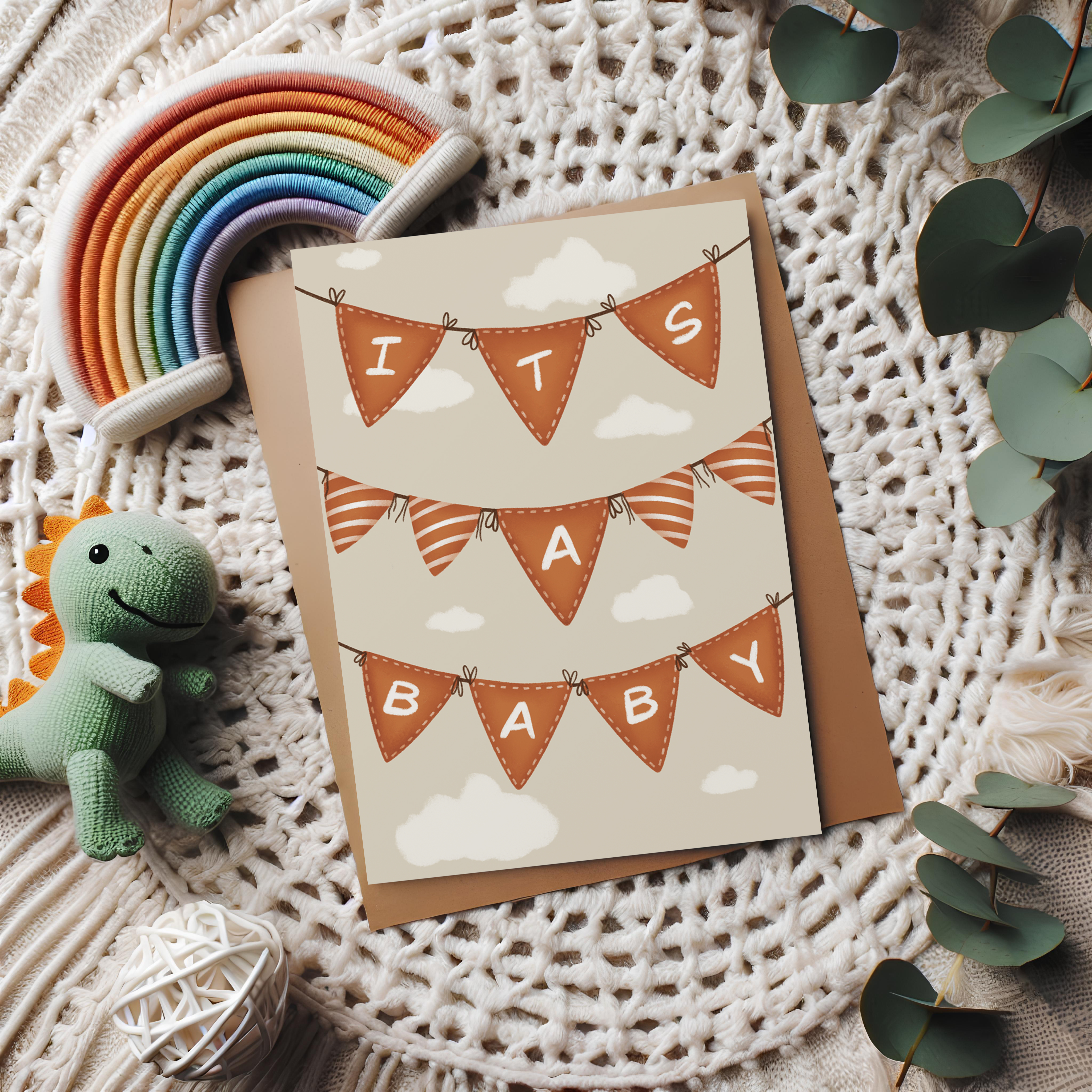 It's a Baby Announcement Card