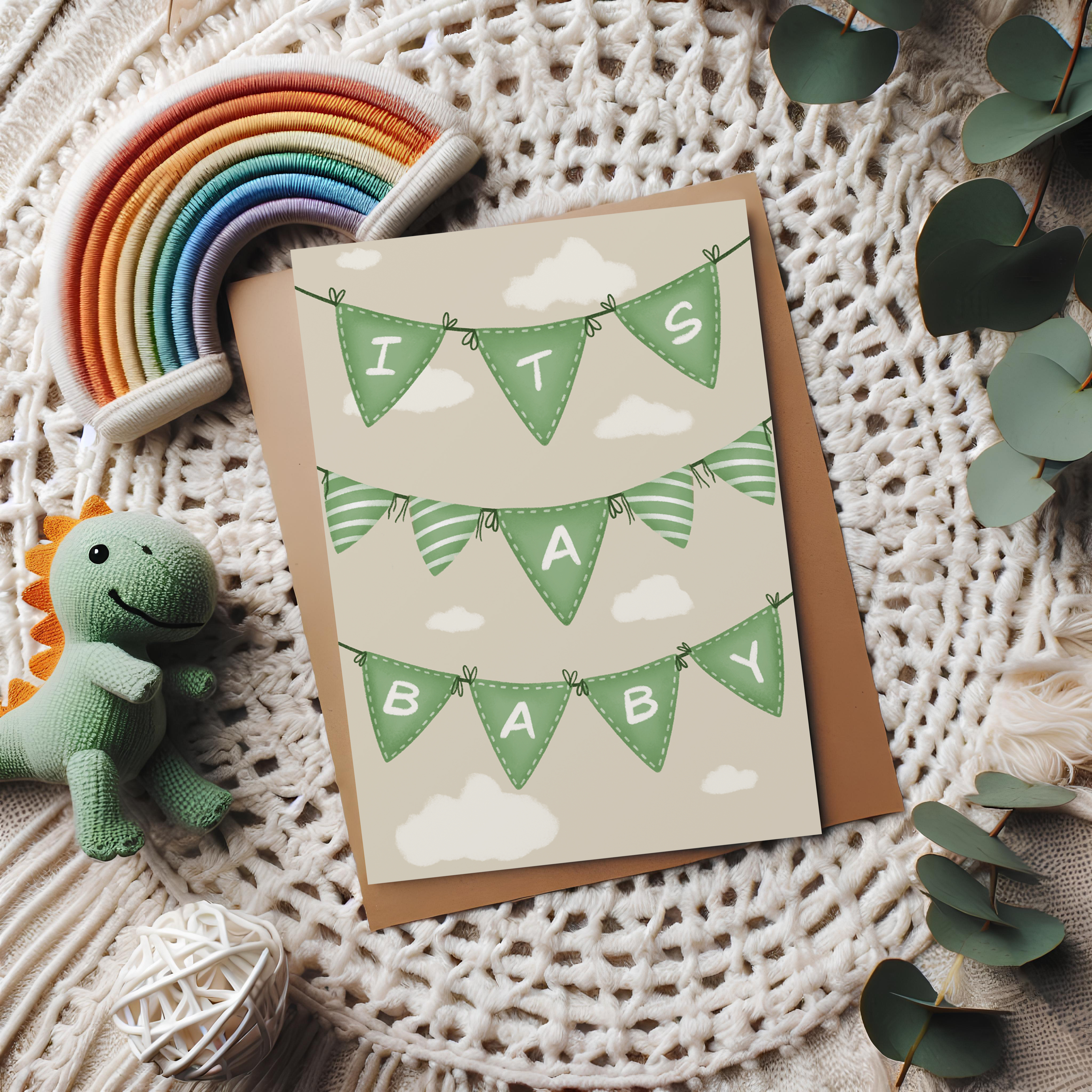It's a Baby Announcement Card