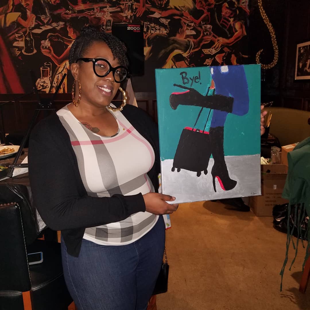Private Mobile Paint Party Services: Adult Participant Ticket - 2 Hour Party/Event (Dallas-Fort Worth Area Only)