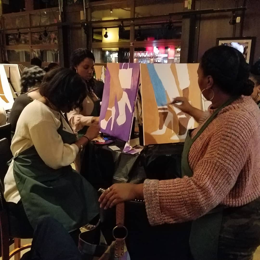 Private Mobile Paint Party Services: Adult Participant Ticket - 2 Hour Party/Event (Dallas-Fort Worth Area Only)