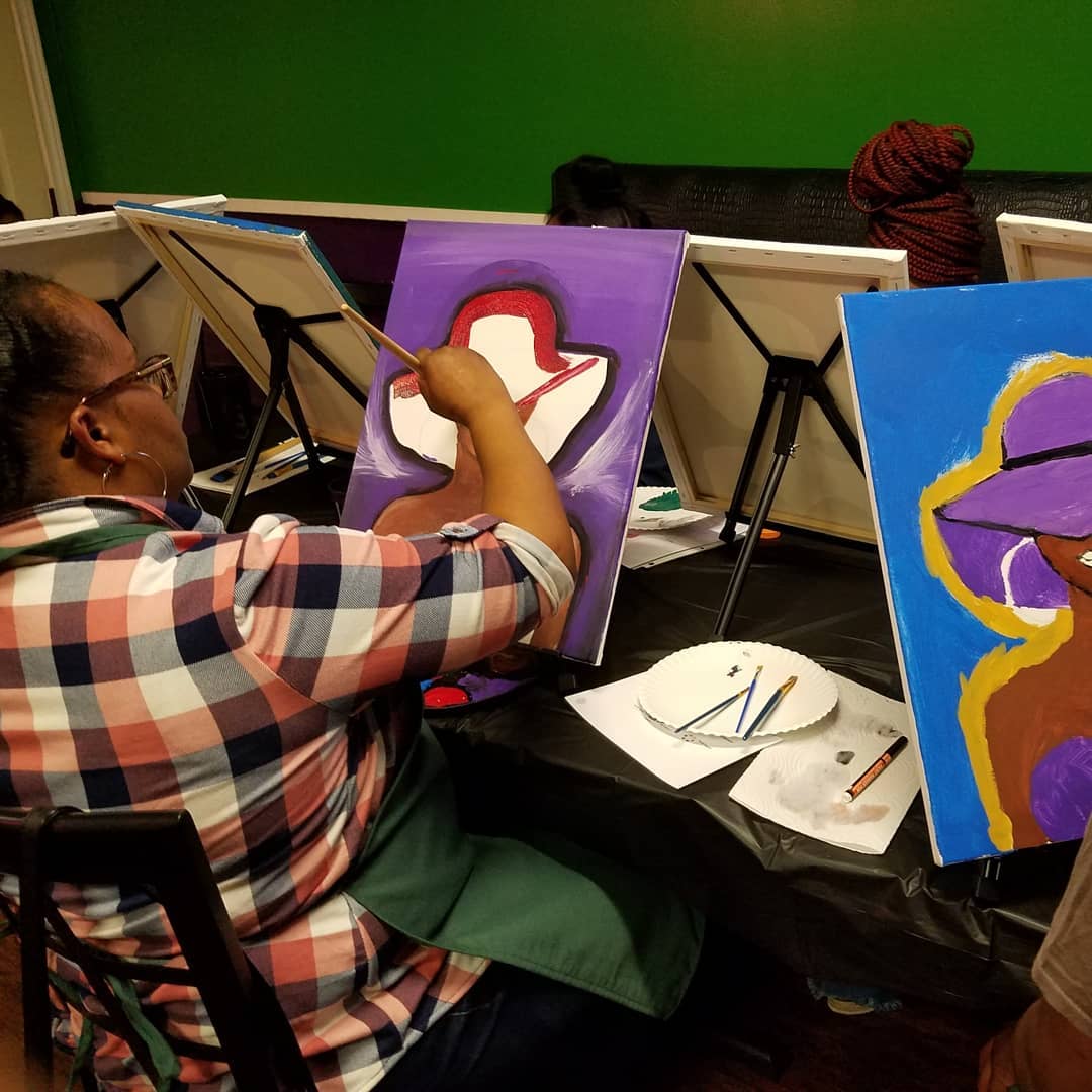 Private Mobile Paint Party Services: Adult Participant Ticket - 2 Hour Party/Event (Dallas-Fort Worth Area Only)