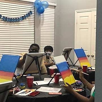 Private Mobile Paint Party: Child Participant Ticket - 2 Hour Party/Event (Dallas-Fort Worth Area Only)