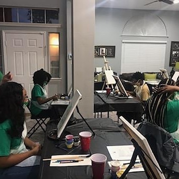 Private Mobile Paint Party: Child Participant Ticket - 2 Hour Party/Event (Dallas-Fort Worth Area Only)