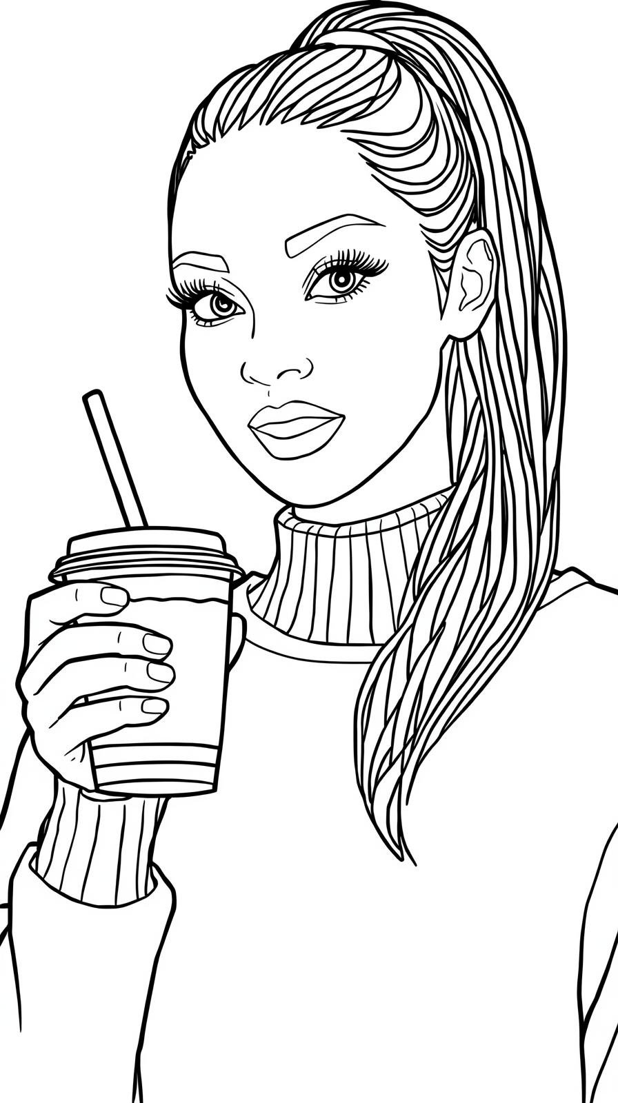 Sweater Weather and Long Ponytail Paint Party Printable