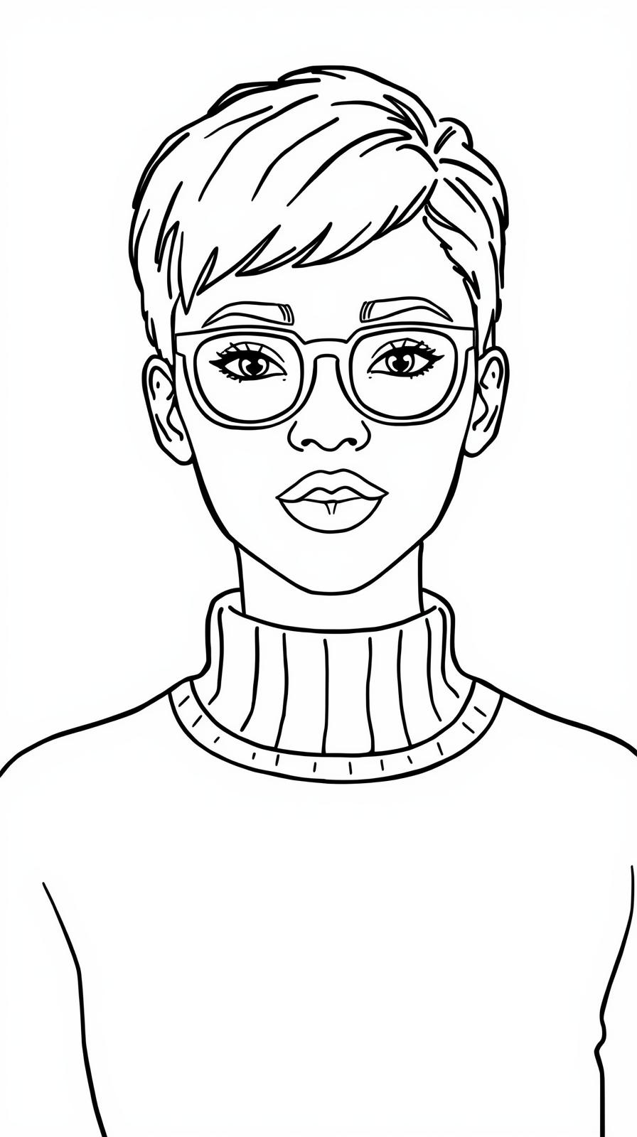 Sweater Weather and Short Pixie Cut Paint Party Printable