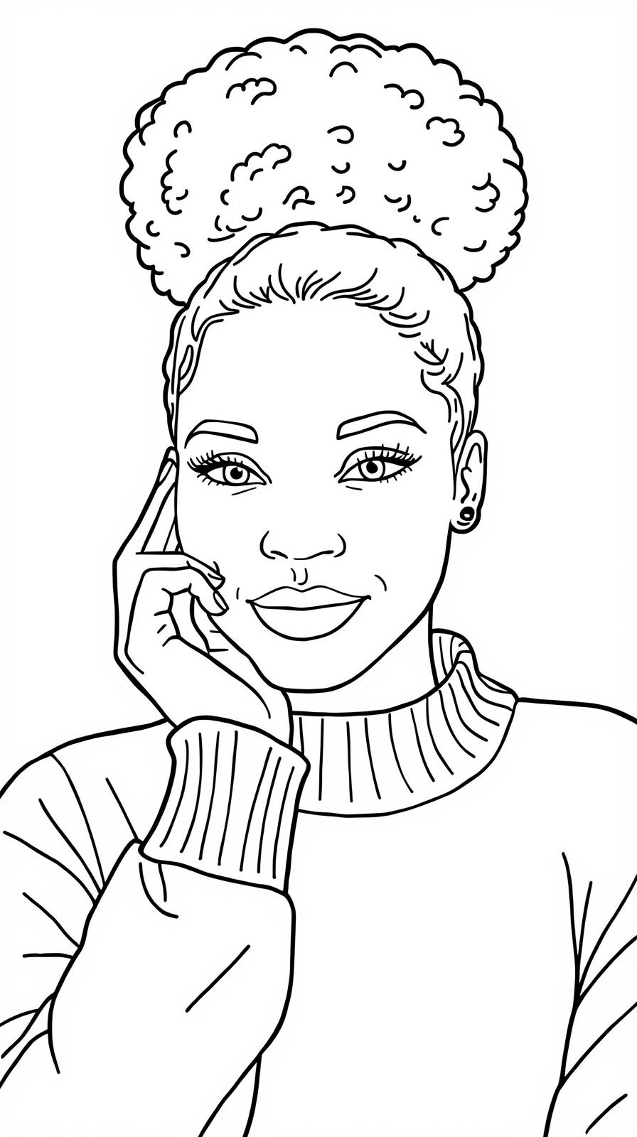 Sweater Weather and Afro Puff Paint Party Printable