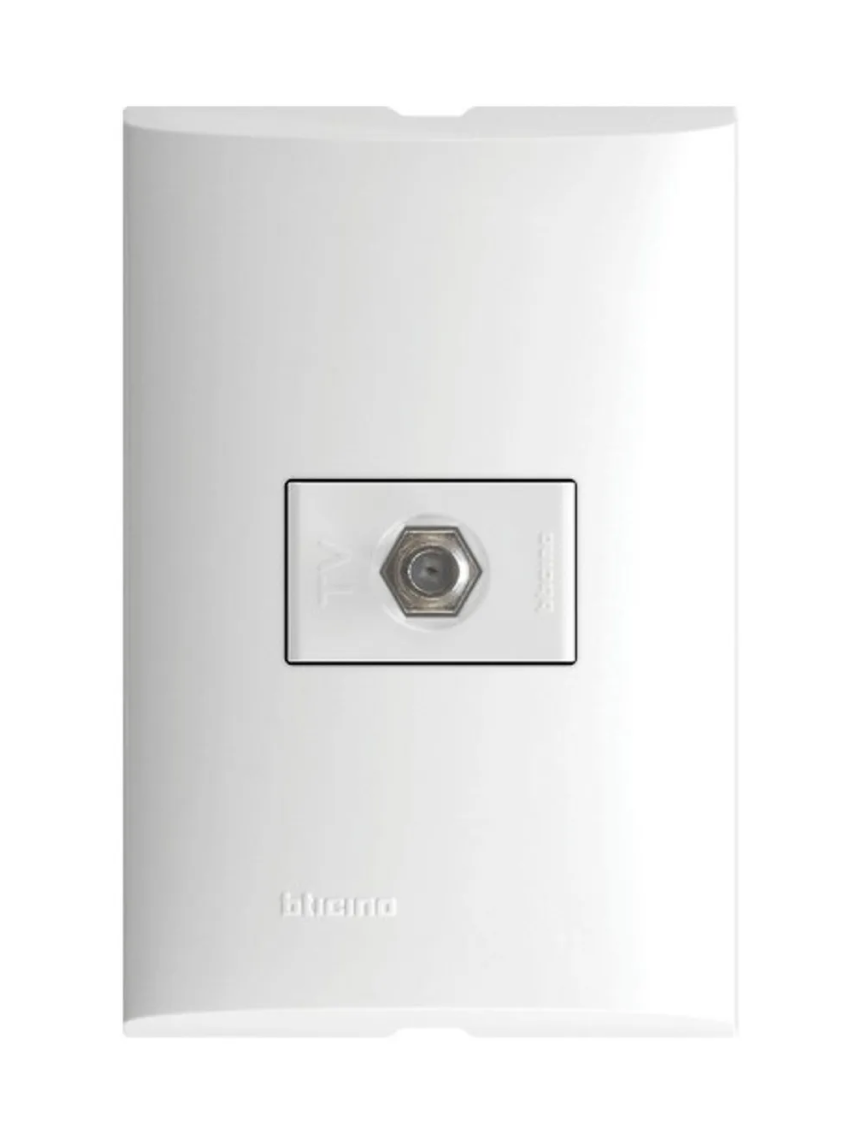 FZA691-PLACA CON TOMA DE T.V TIPO F 127V BTICINO FORZA