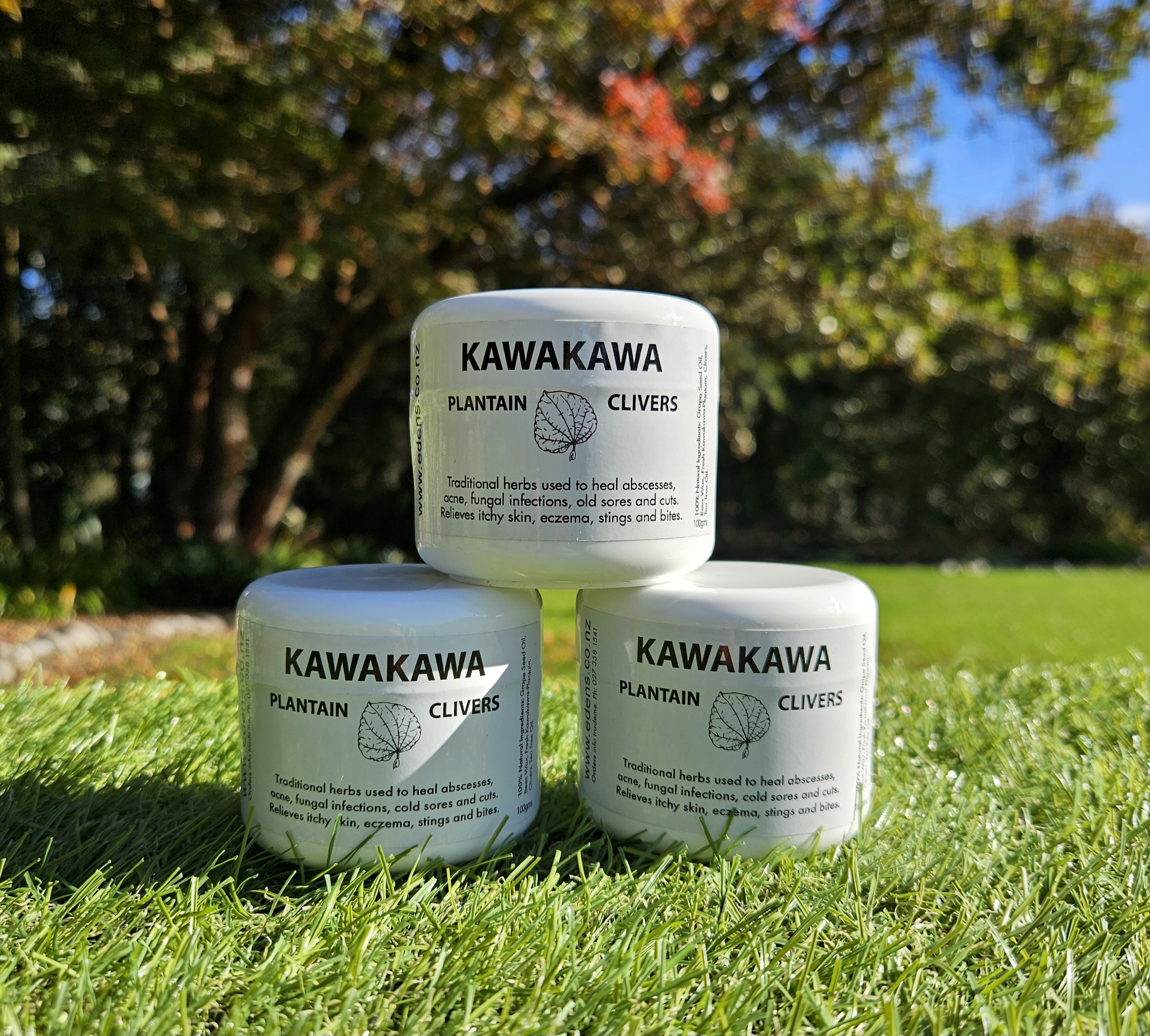 ©EDENS Kawakawa, Plantain & Clivers Ointments - 100g