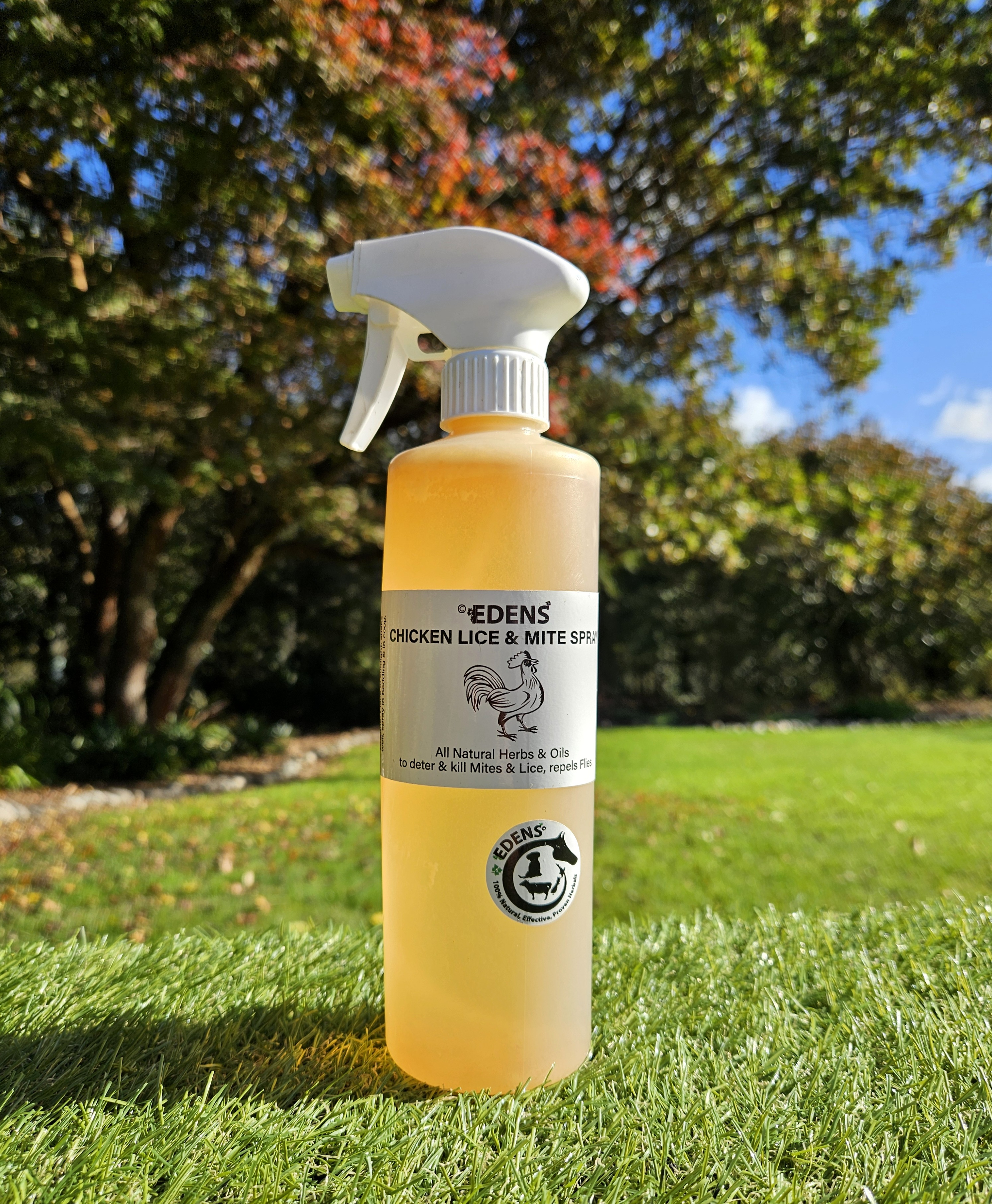 ©EDENS Chicken Lice & Mite Spray - Repels Flies