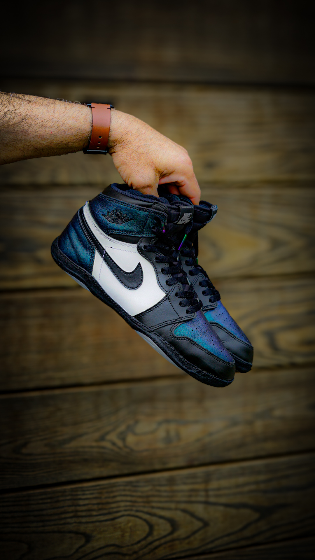 Hand crafted Jordan 1 wrestling shoe