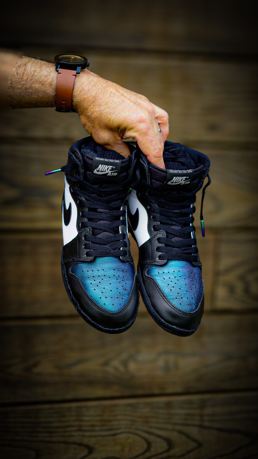 Hand crafted Jordan 1 wrestling shoe