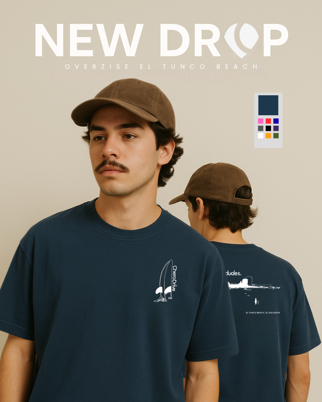 Oversize El Tunco Beach T-shirt
