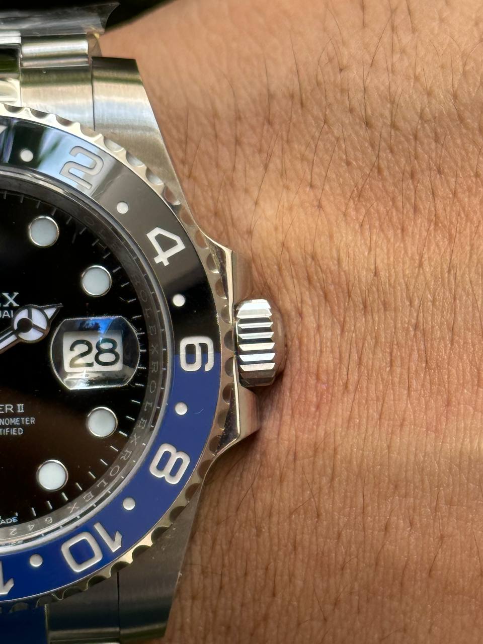 ROLEX GMT MASTER II WATCH BATMAN 