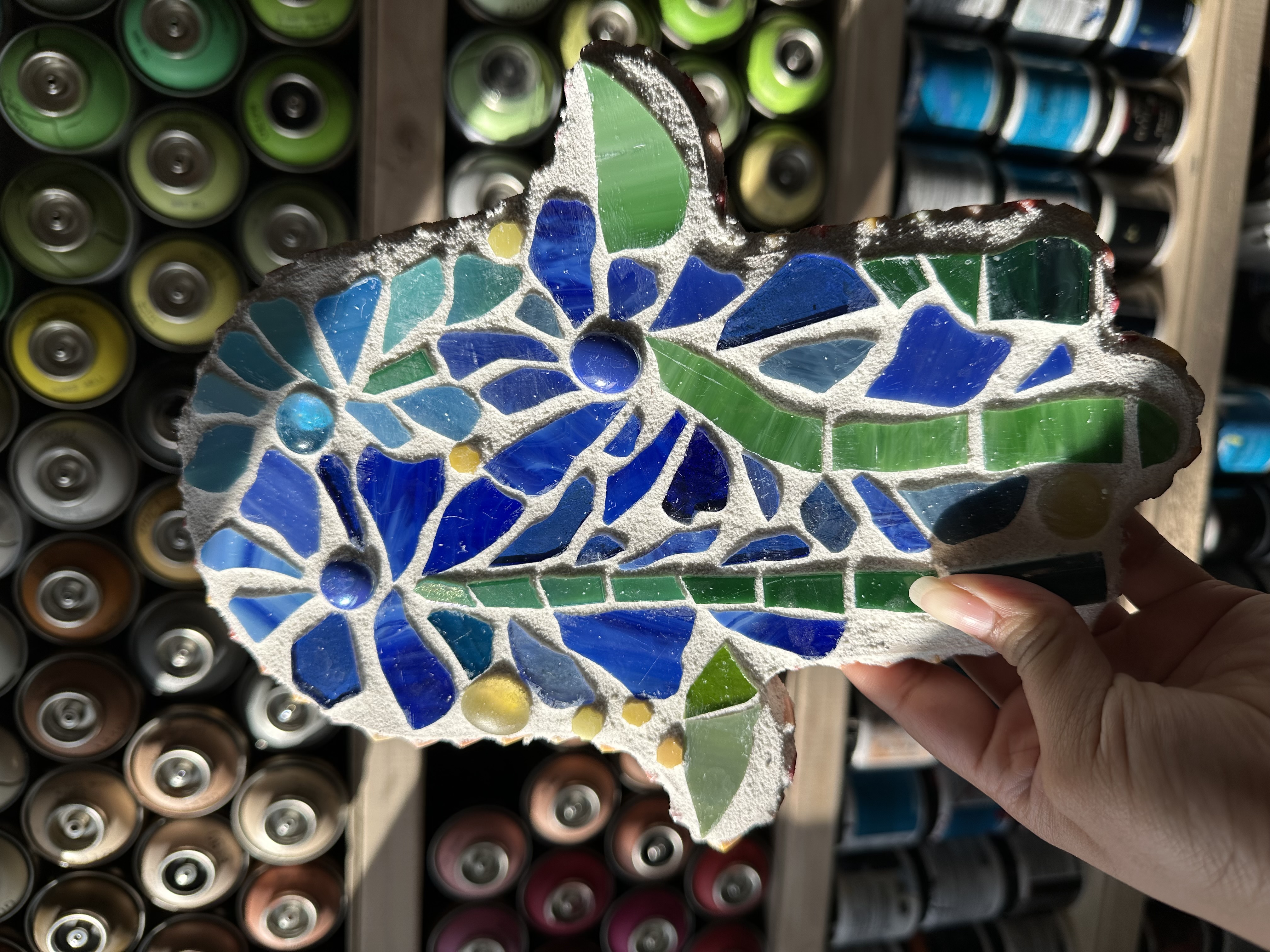 Bluebonnet Mosaic Sticker