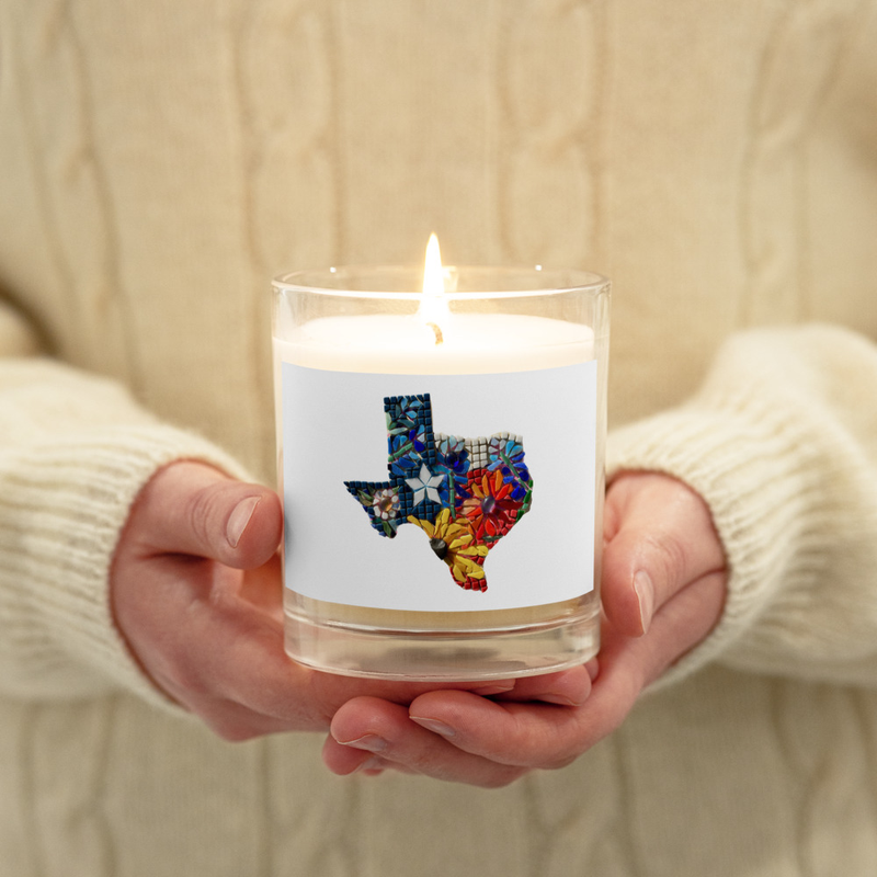 Texas Mosaic Candle