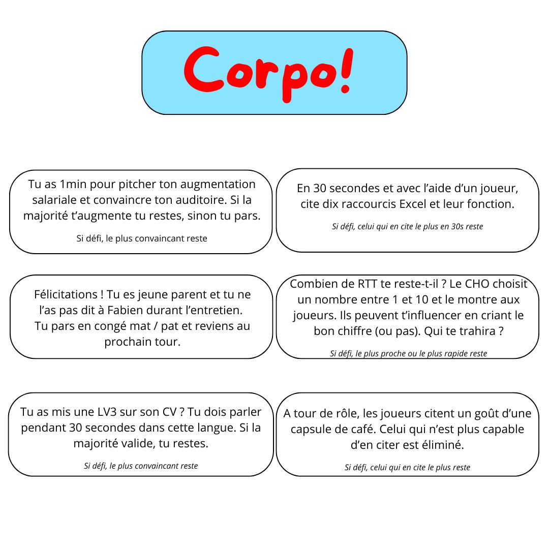 Corpo! - Le jeu officiel