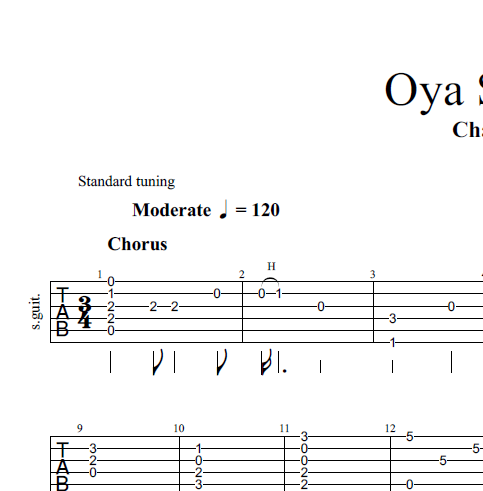 Oya Susum Pawan - Fingerstyle