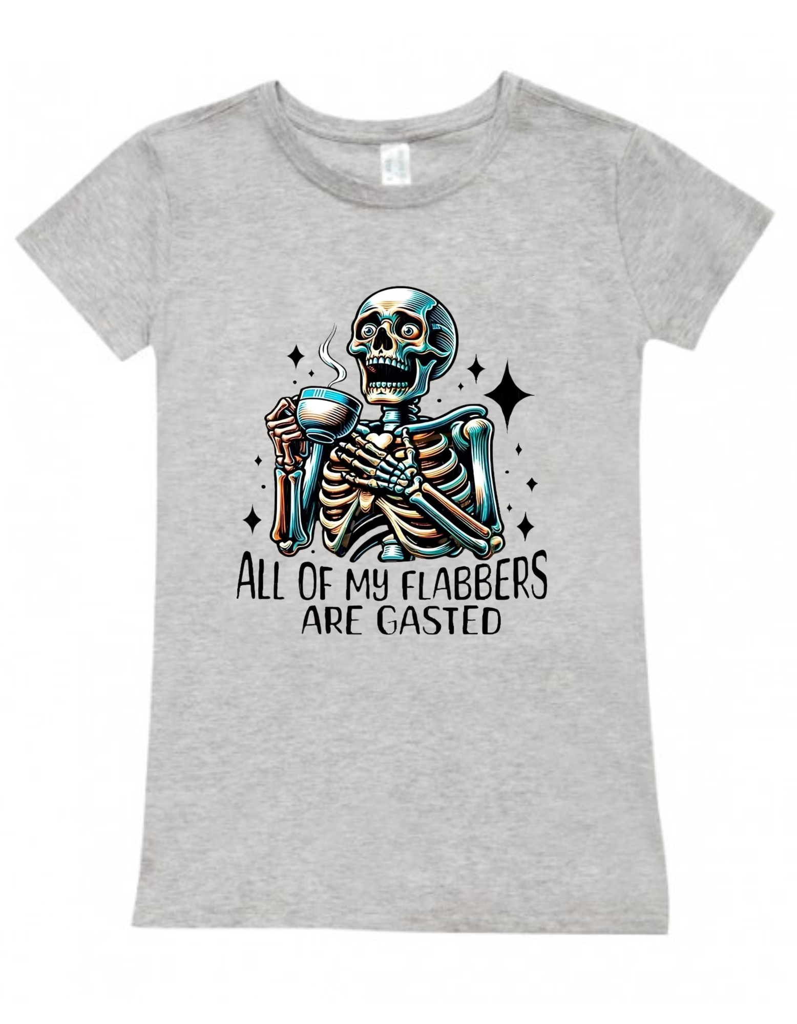 Sassy Skeleton Graphic T-Shirt