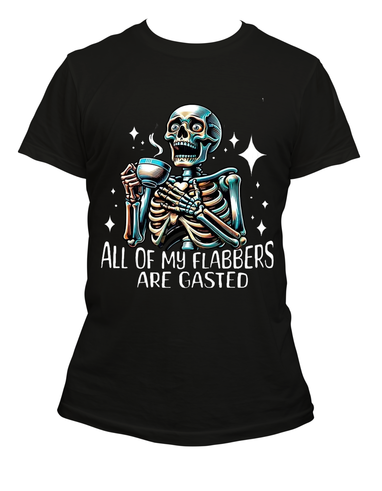 Sassy Skeleton Graphic T-Shirt