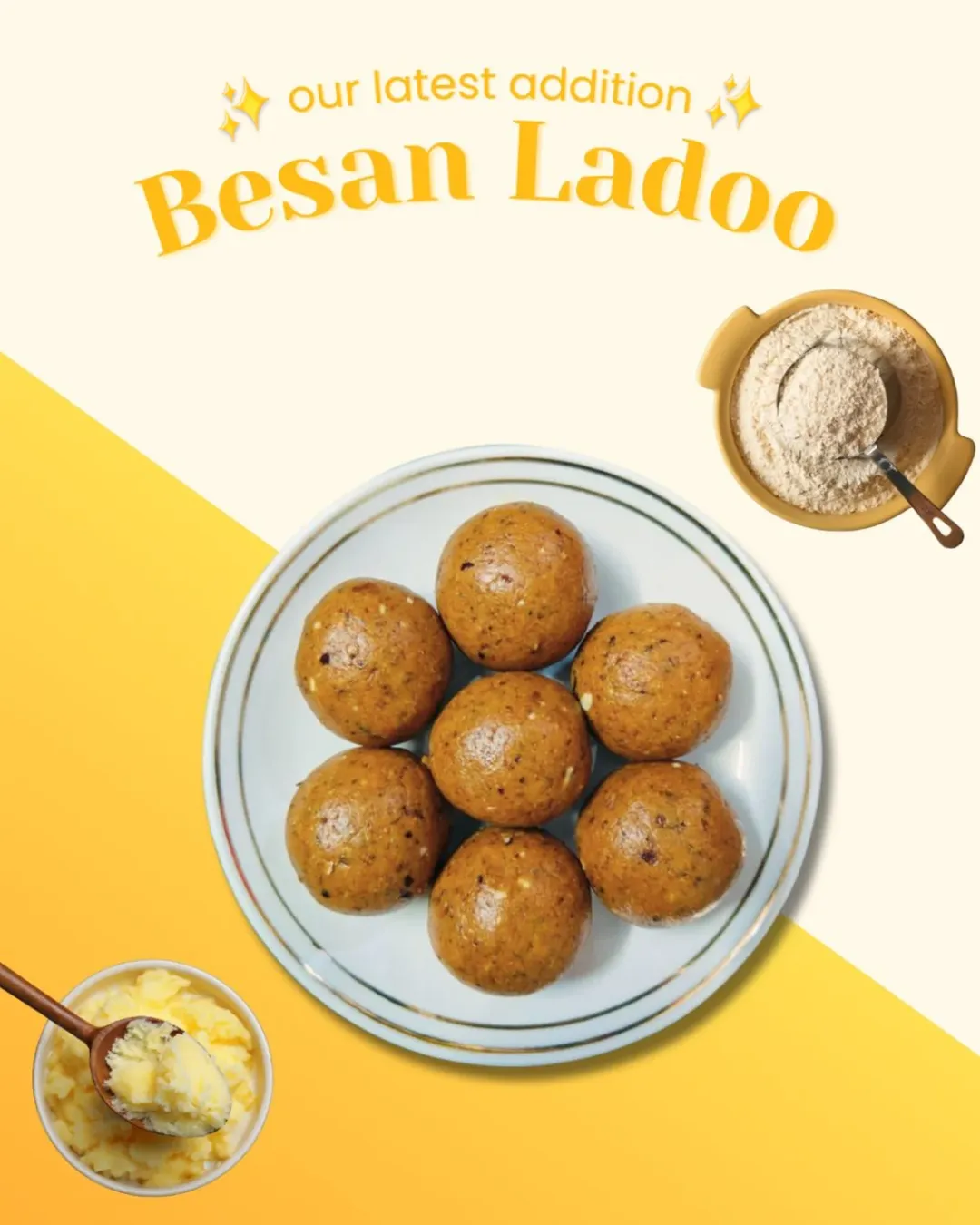 Traditional Besan Laddoo