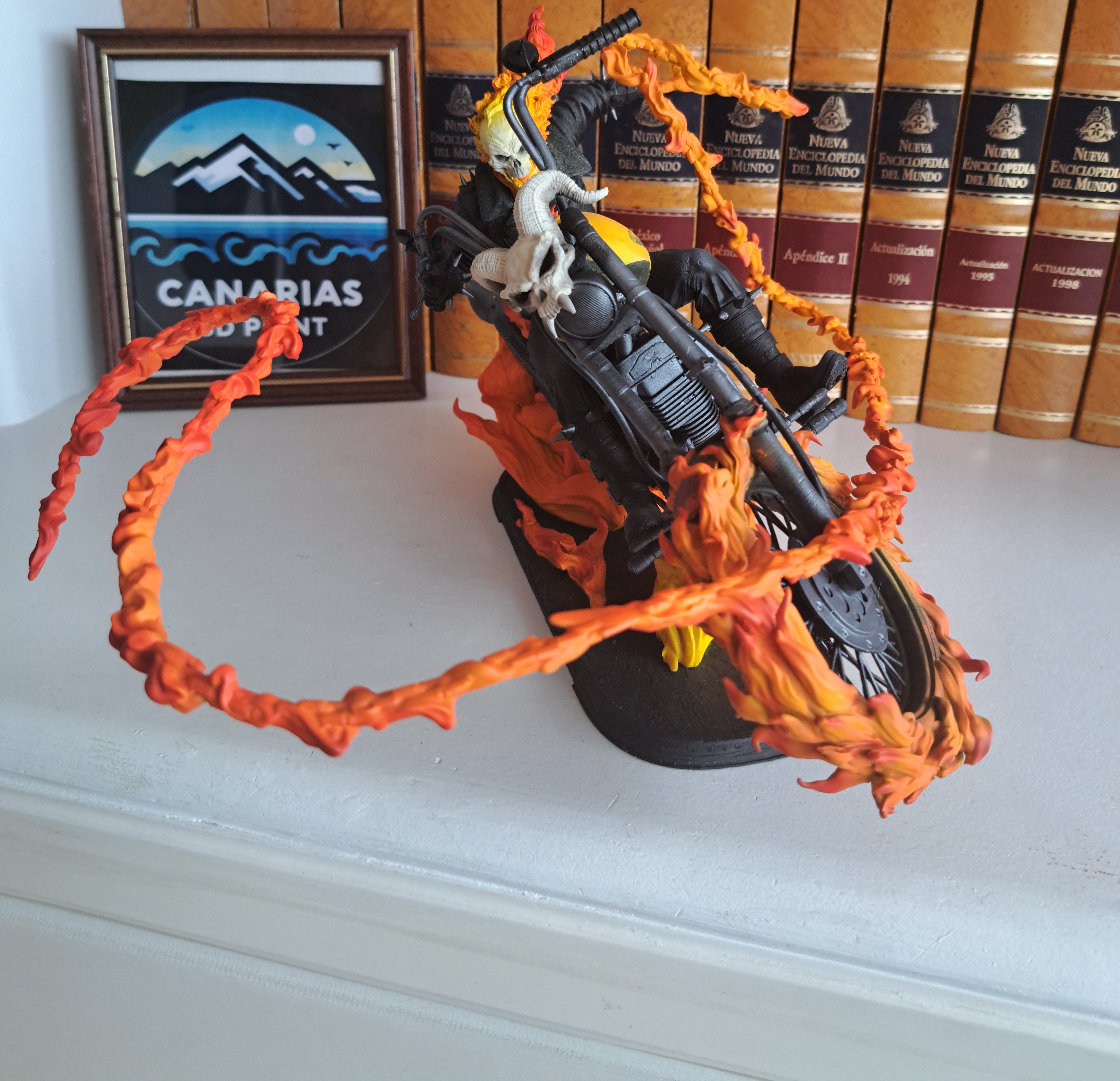 Figura de Ghost Rider en Moto 