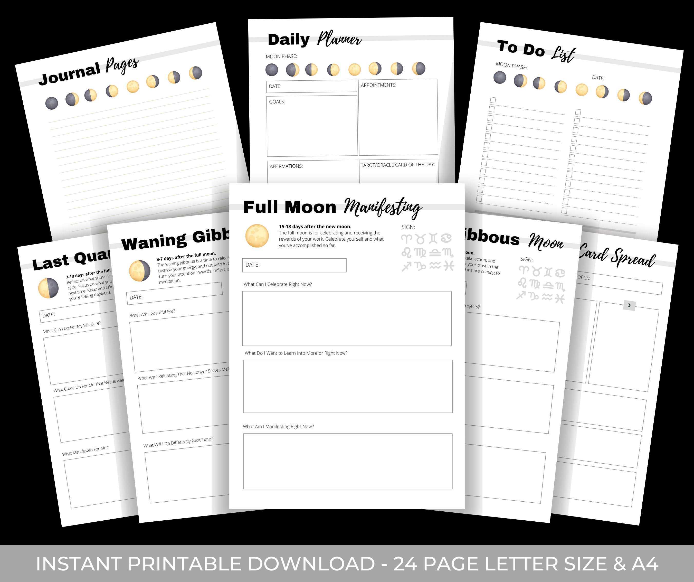 Moon Planner Digital Download
