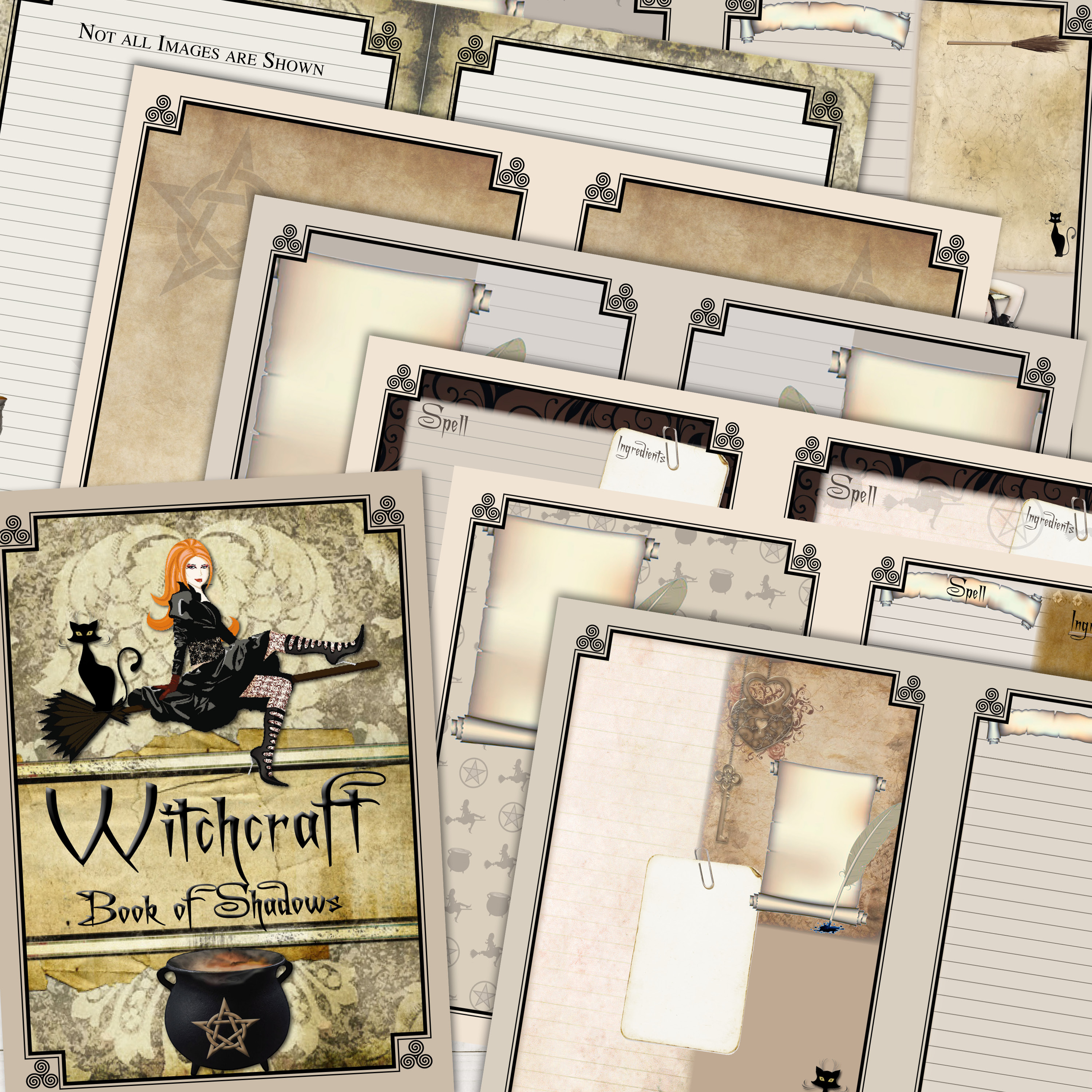 Witchcraft Book of Shadows Journal - Digital Download
