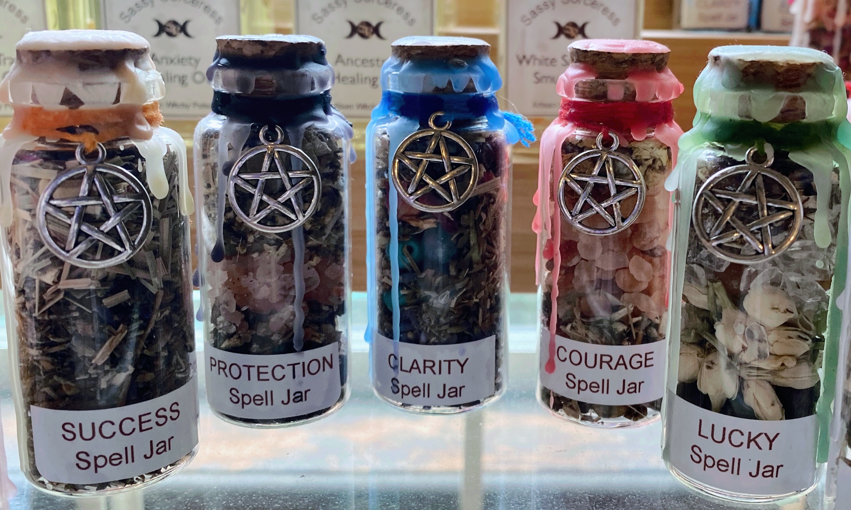 Magickal Cork topped SPELL JARS 30ml